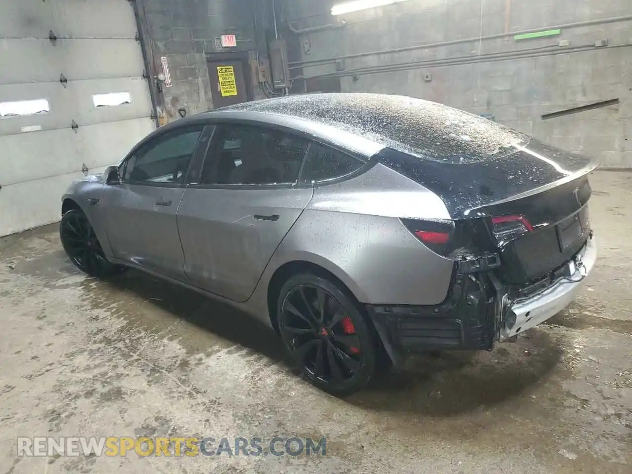 2 Photograph of a damaged car 5YJ3E1ECXLF742399 TESLA MODEL 3 2020
