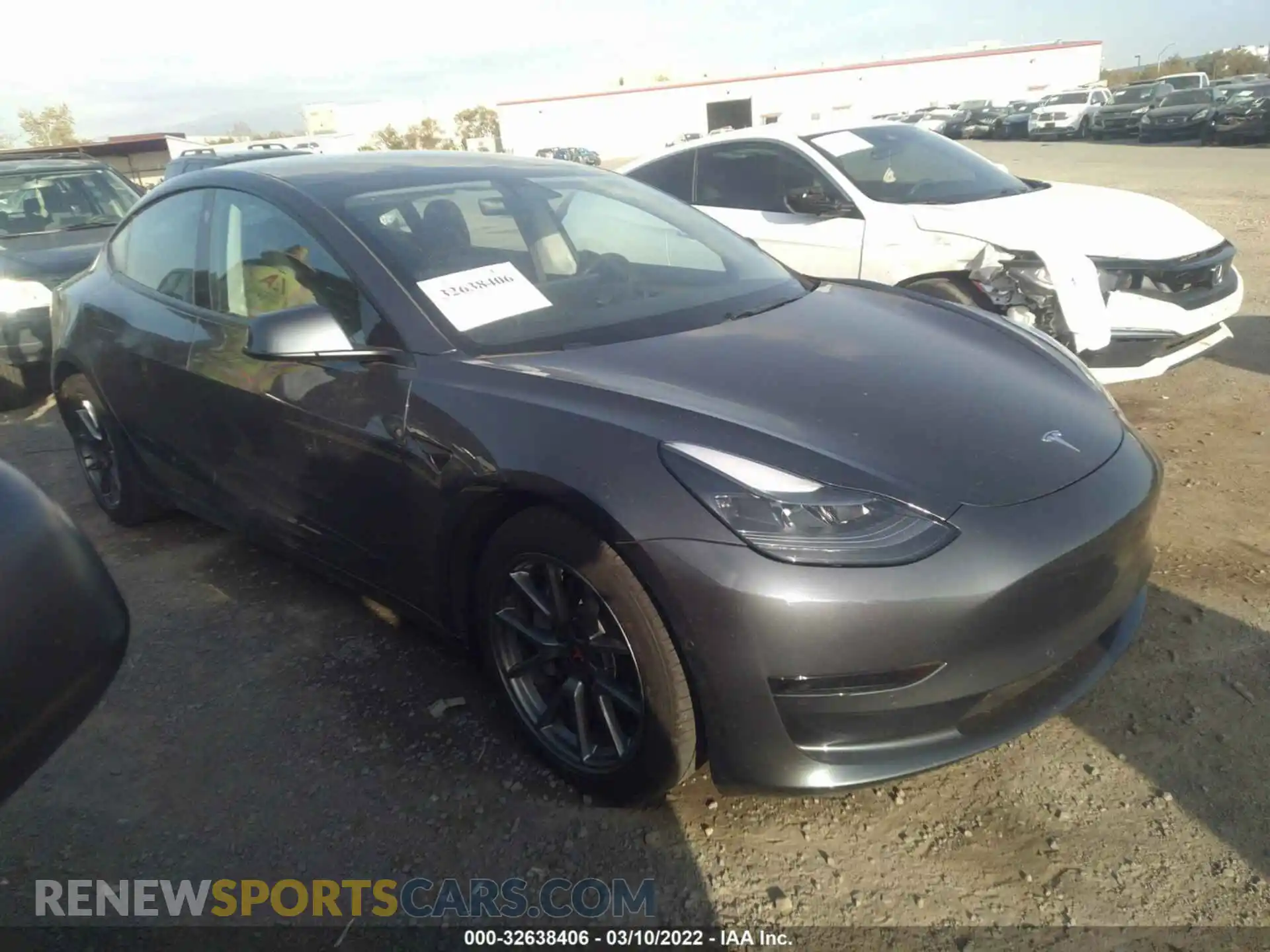 1 Photograph of a damaged car 5YJ3E1EA0MF003378 TESLA MODEL 3 2021