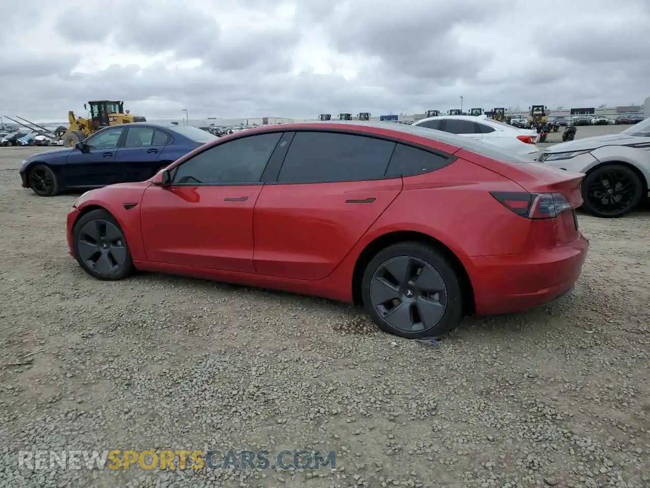 2 Photograph of a damaged car 5YJ3E1EA0MF009522 TESLA MODEL 3 2021
