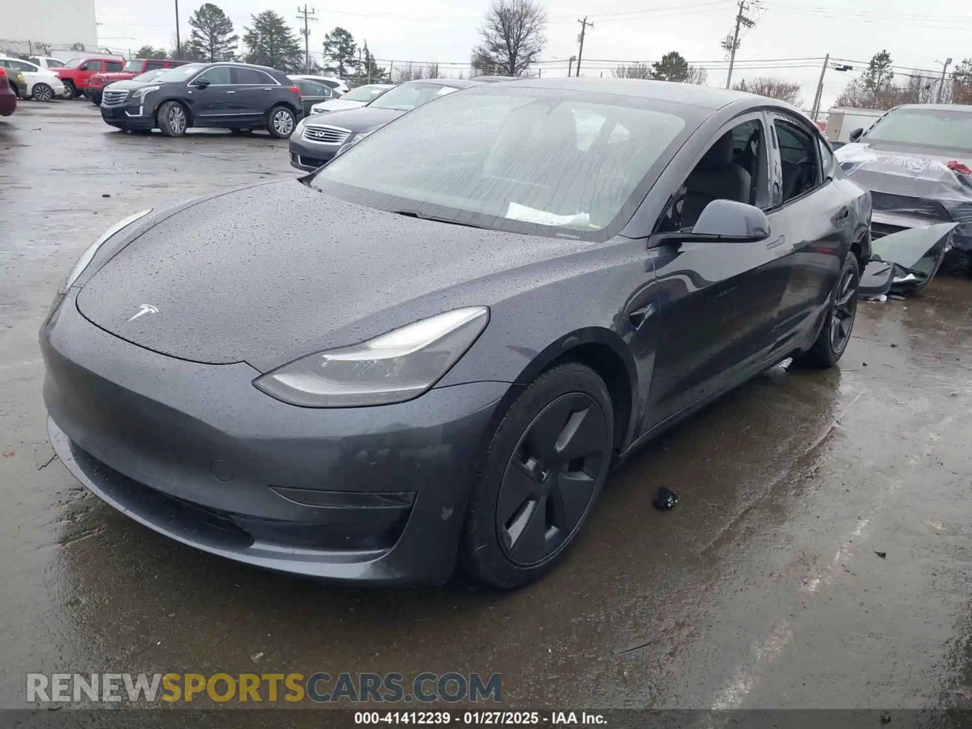 2 Photograph of a damaged car 5YJ3E1EA0MF016938 TESLA MODEL 3 2021