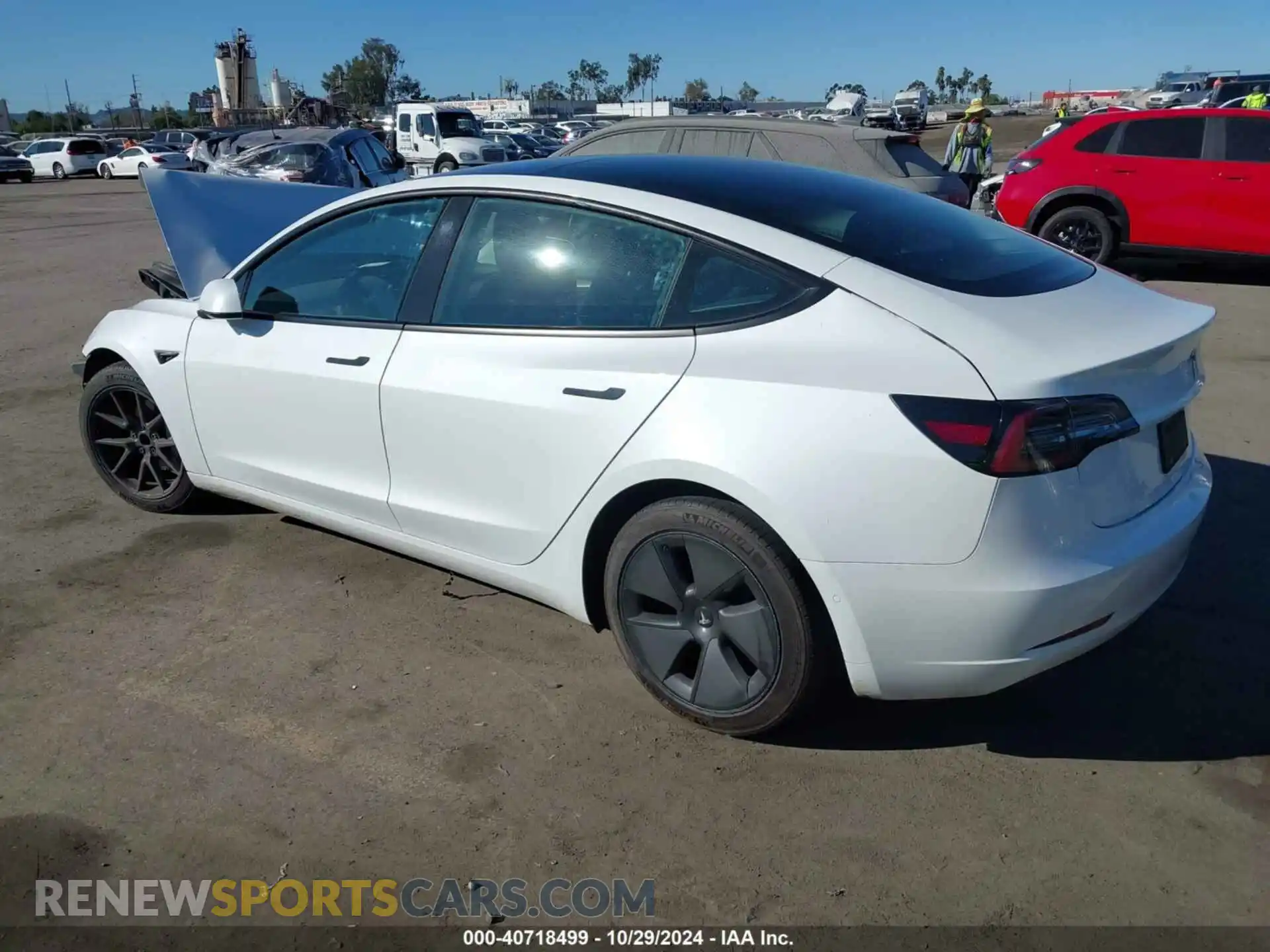 3 Photograph of a damaged car 5YJ3E1EA0MF017491 TESLA MODEL 3 2021
