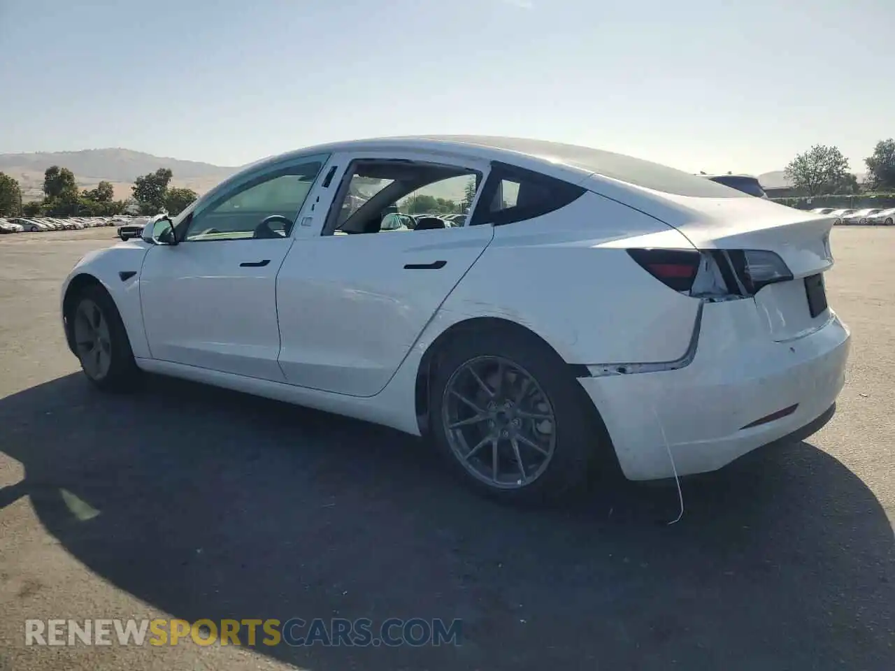 2 Photograph of a damaged car 5YJ3E1EA0MF017524 TESLA MODEL 3 2021
