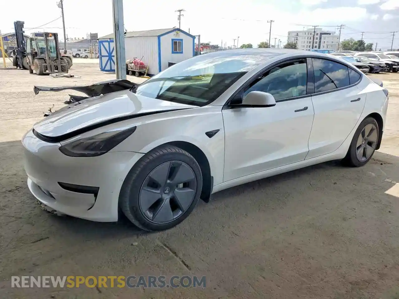 1 fotografías del automóvil dañado 5YJ3E1EA0MF058980 TESLA MODEL 3 2021
