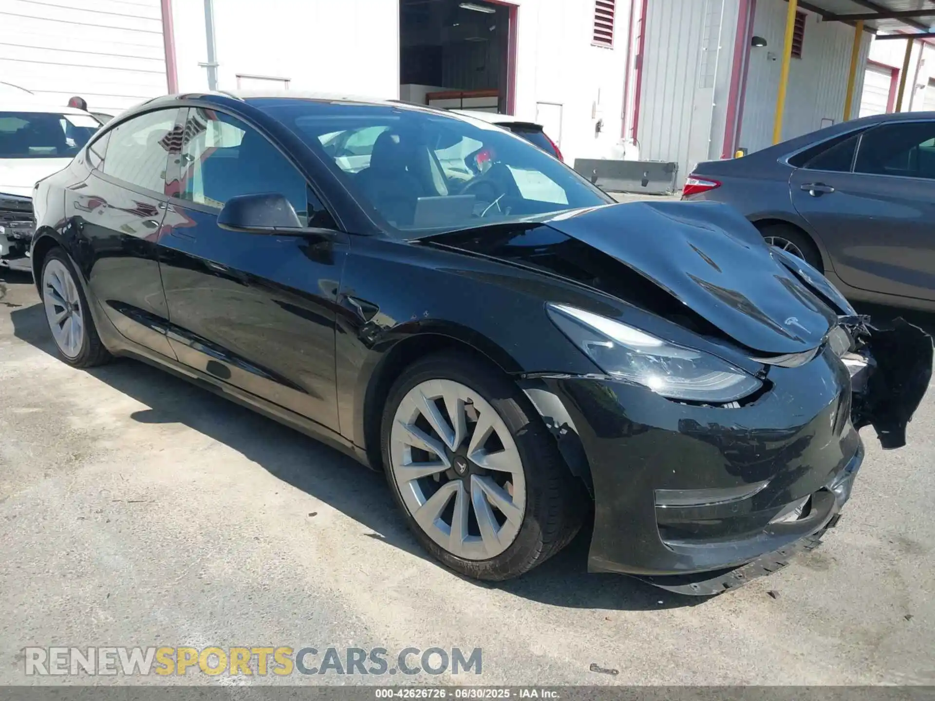 1 Photograph of a damaged car 5YJ3E1EA0MF067226 TESLA MODEL 3 2021