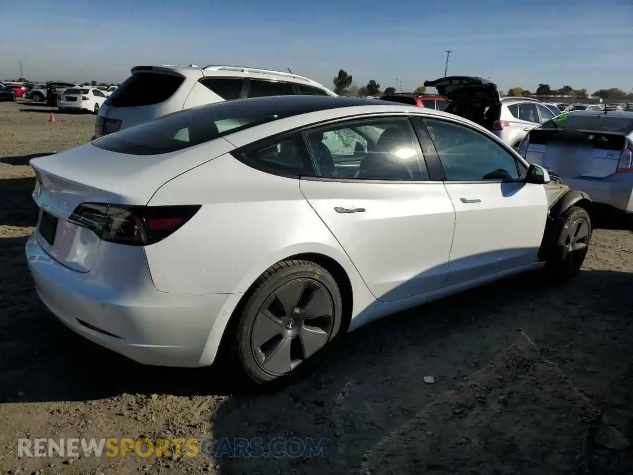 3 Photograph of a damaged car 5YJ3E1EA0MF091610 TESLA MODEL 3 2021