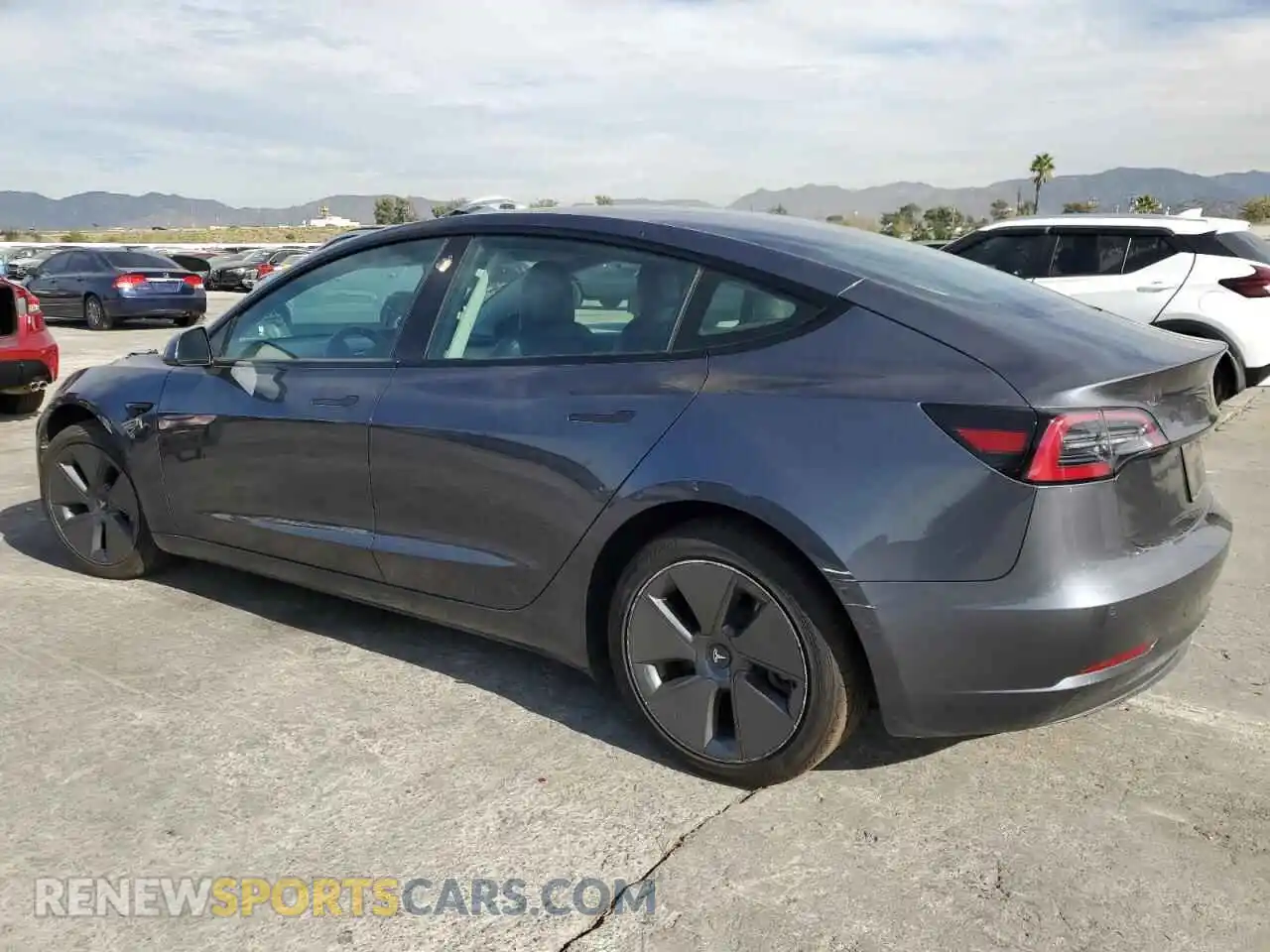2 Photograph of a damaged car 5YJ3E1EA0MF092143 TESLA MODEL 3 2021
