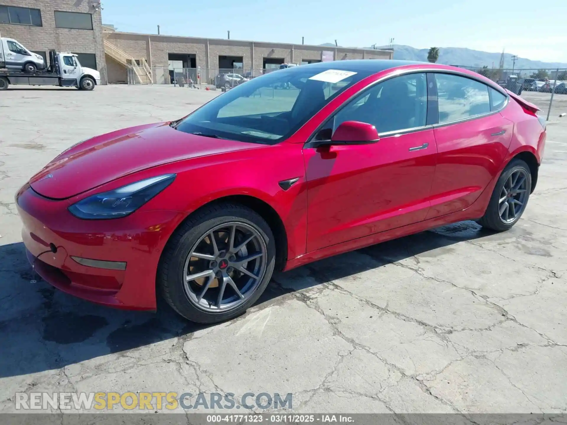 2 Photograph of a damaged car 5YJ3E1EA0MF099562 TESLA MODEL 3 2021