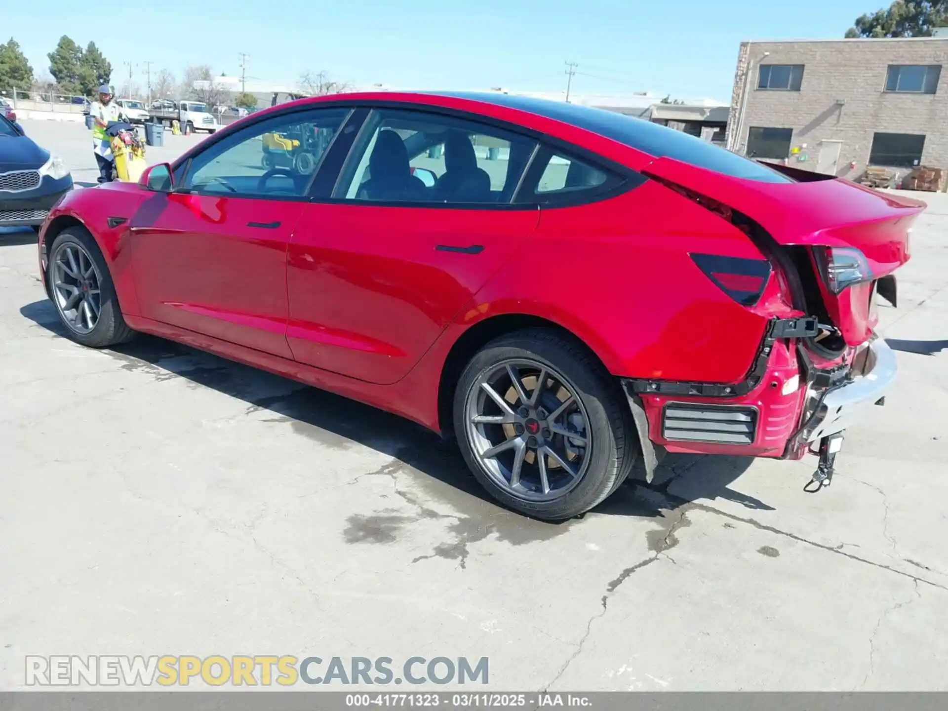 3 Photograph of a damaged car 5YJ3E1EA0MF099562 TESLA MODEL 3 2021