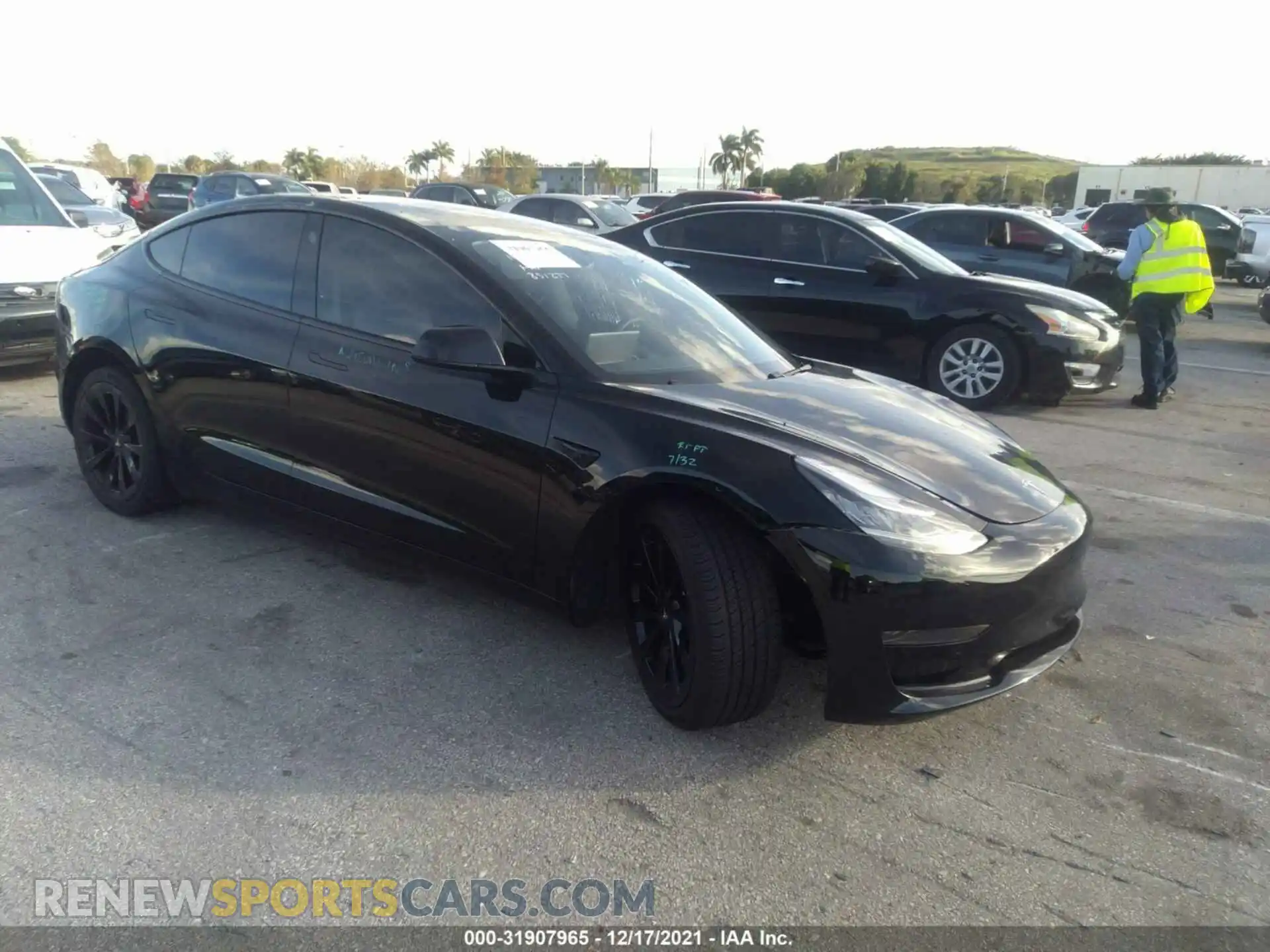 1 fotografías del automóvil dañado 5YJ3E1EA0MF851227 TESLA MODEL 3 2021
