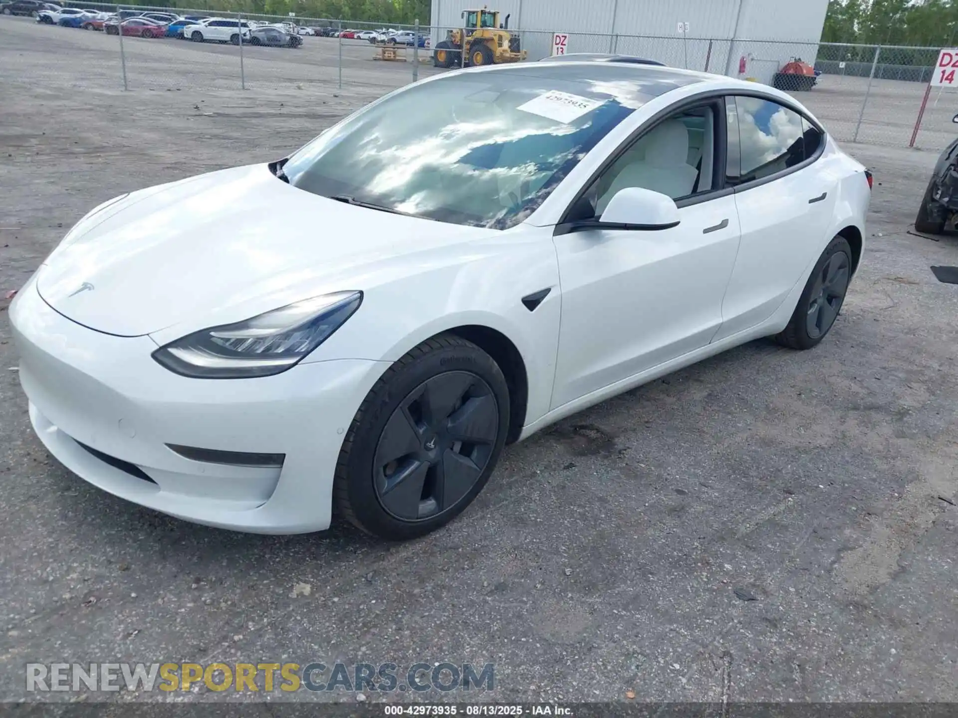 2 Photograph of a damaged car 5YJ3E1EA0MF851745 TESLA MODEL 3 2021