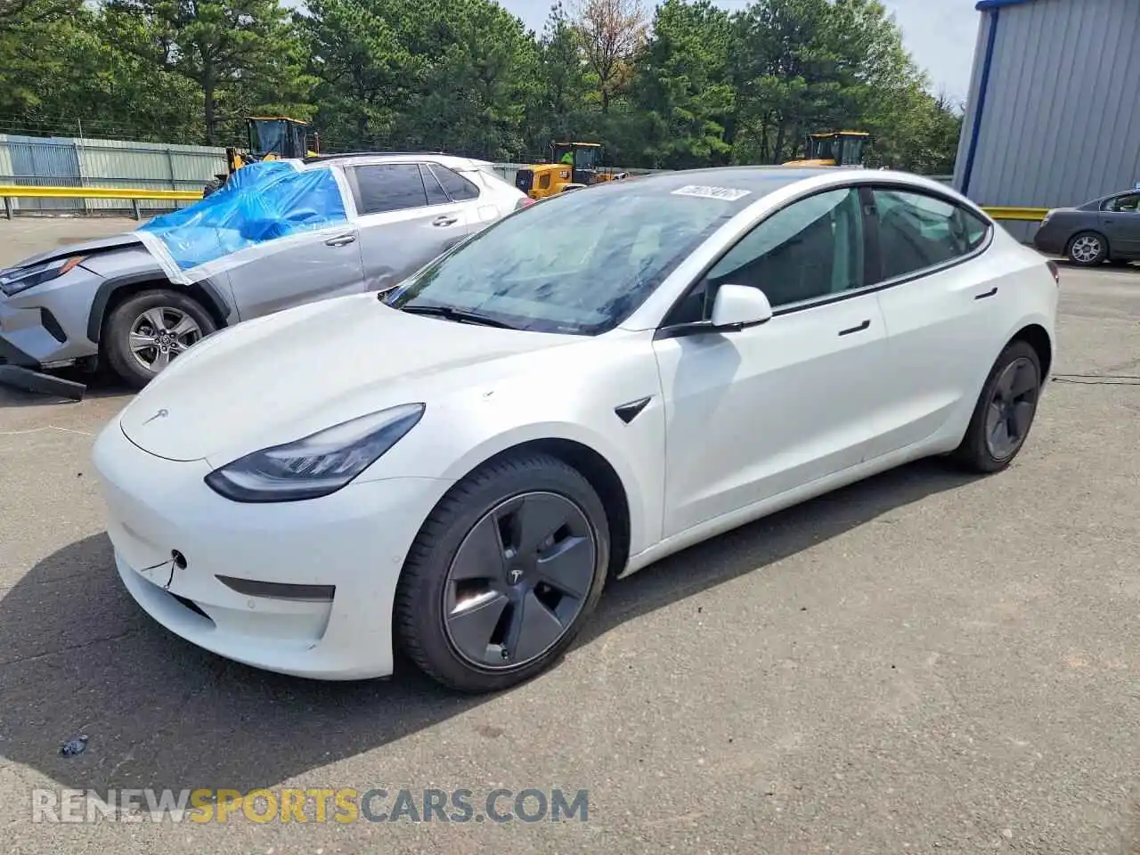 1 fotografías del automóvil dañado 5YJ3E1EA0MF851972 TESLA MODEL 3 2021