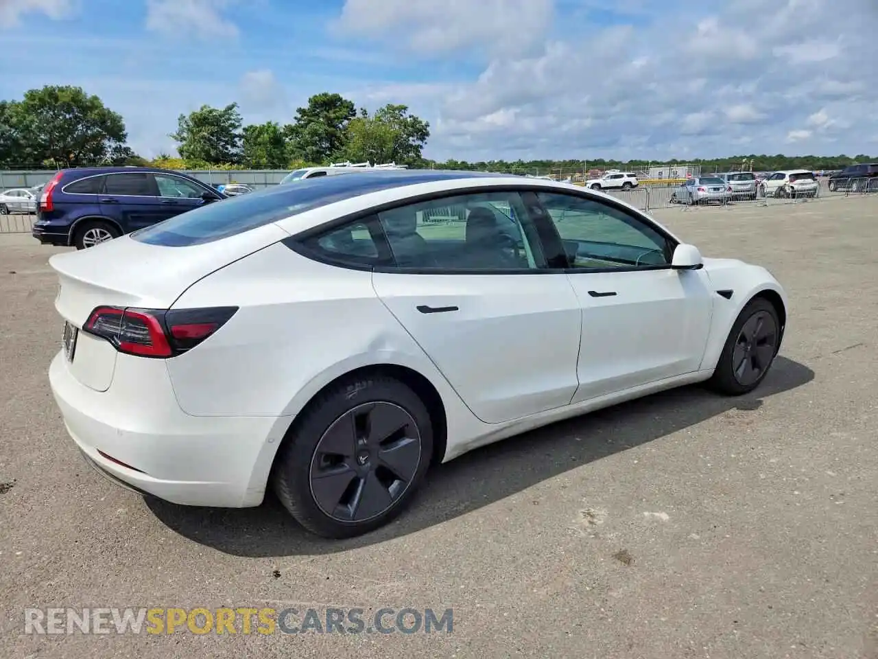 3 fotografías del automóvil dañado 5YJ3E1EA0MF851972 TESLA MODEL 3 2021