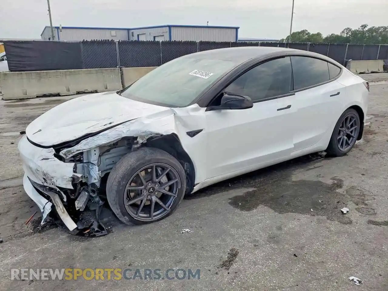 1 Photograph of a damaged car 5YJ3E1EA0MF853737 TESLA MODEL 3 2021