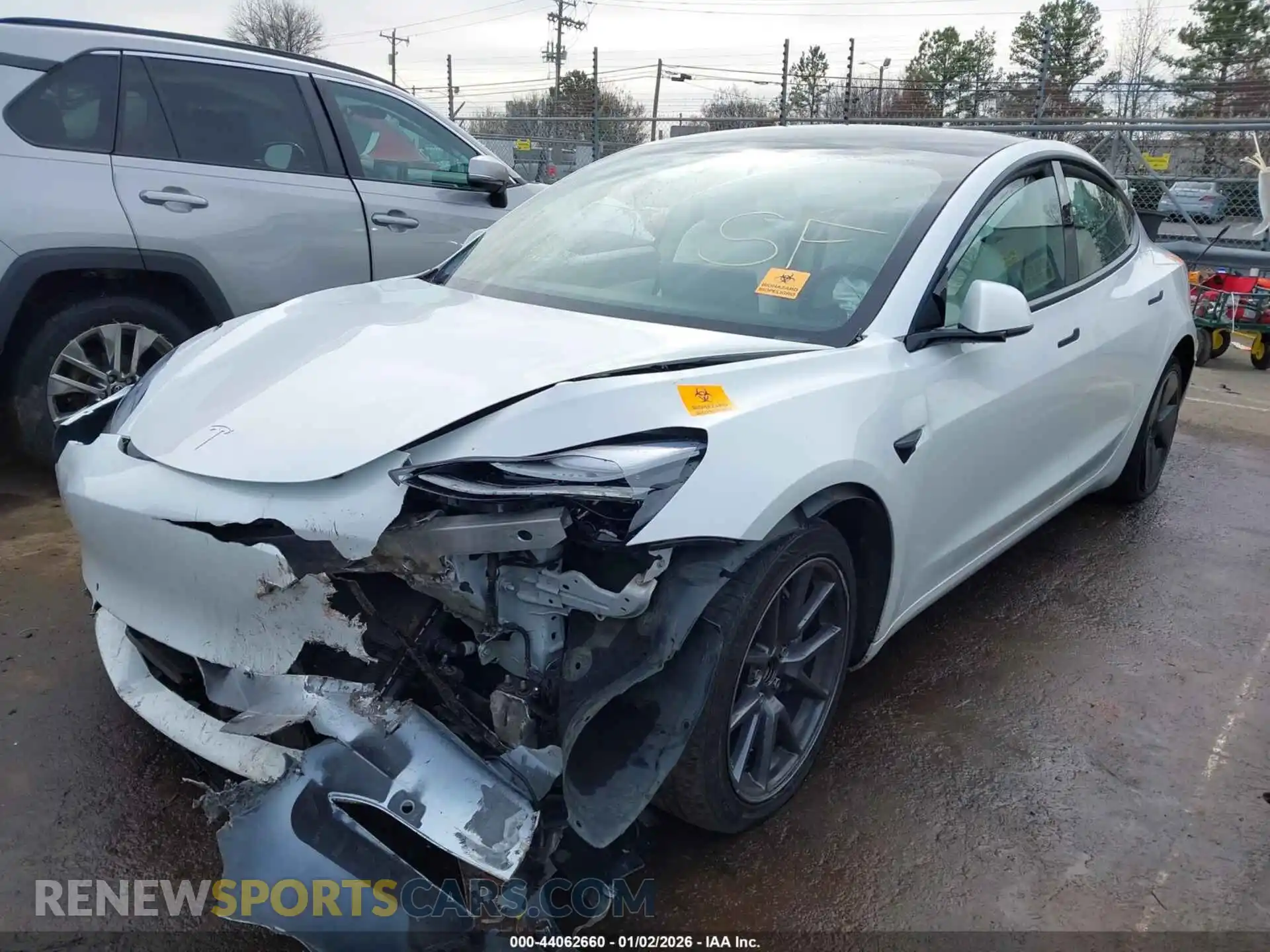 2 Photograph of a damaged car 5YJ3E1EA0MF853818 TESLA MODEL 3 2021