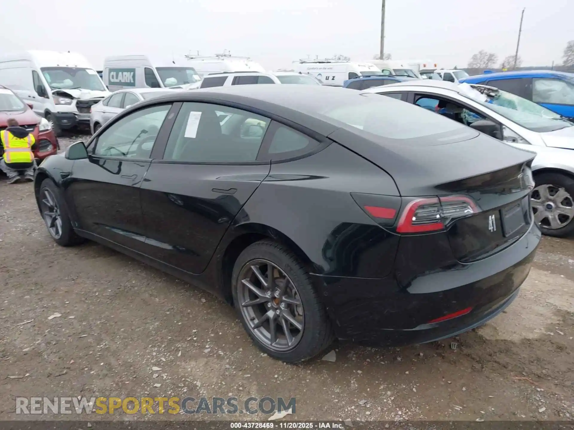 3 Photograph of a damaged car 5YJ3E1EA0MF854452 TESLA MODEL 3 2021