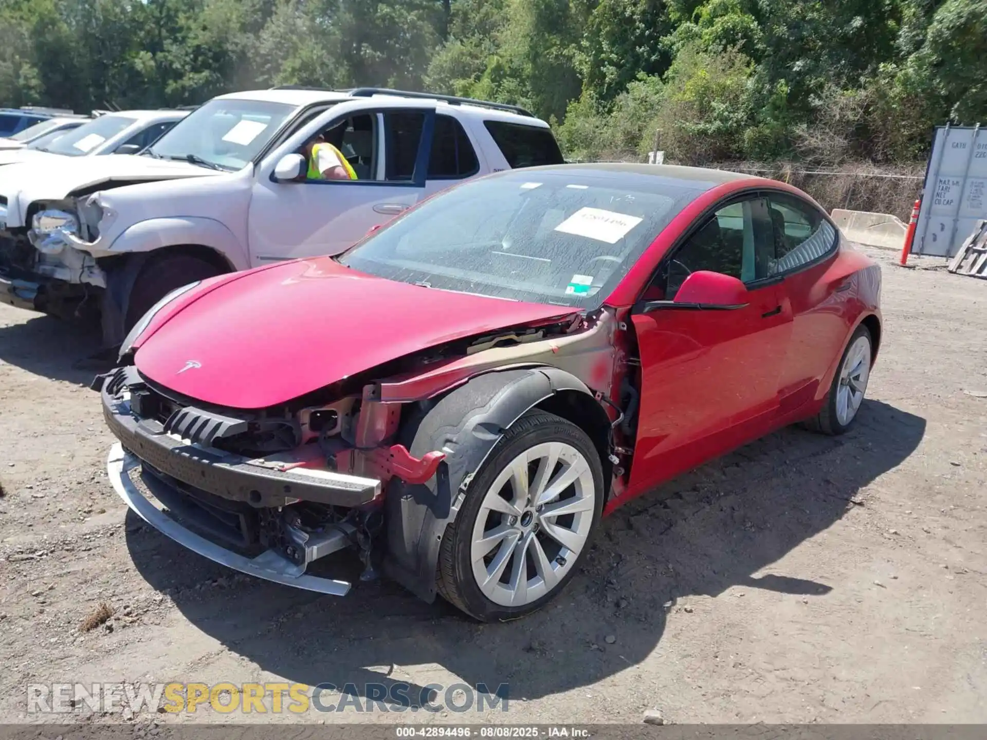 2 Фотография поврежденного автомобиля 5YJ3E1EA0MF856671 TESLA MODEL 3 2021