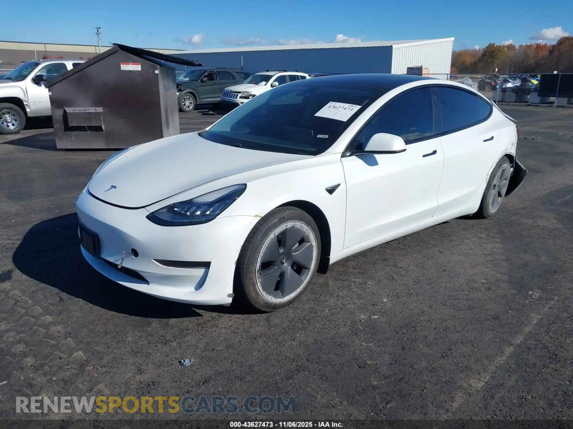 2 Photograph of a damaged car 5YJ3E1EA0MF857304 TESLA MODEL 3 2021