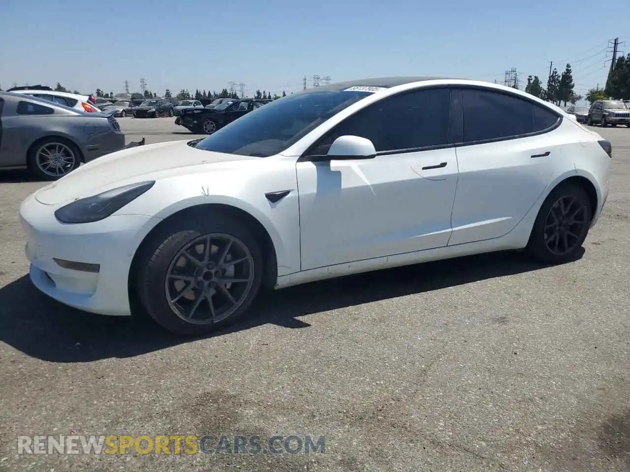1 Фотография поврежденного автомобиля 5YJ3E1EA0MF873311 TESLA MODEL 3 2021