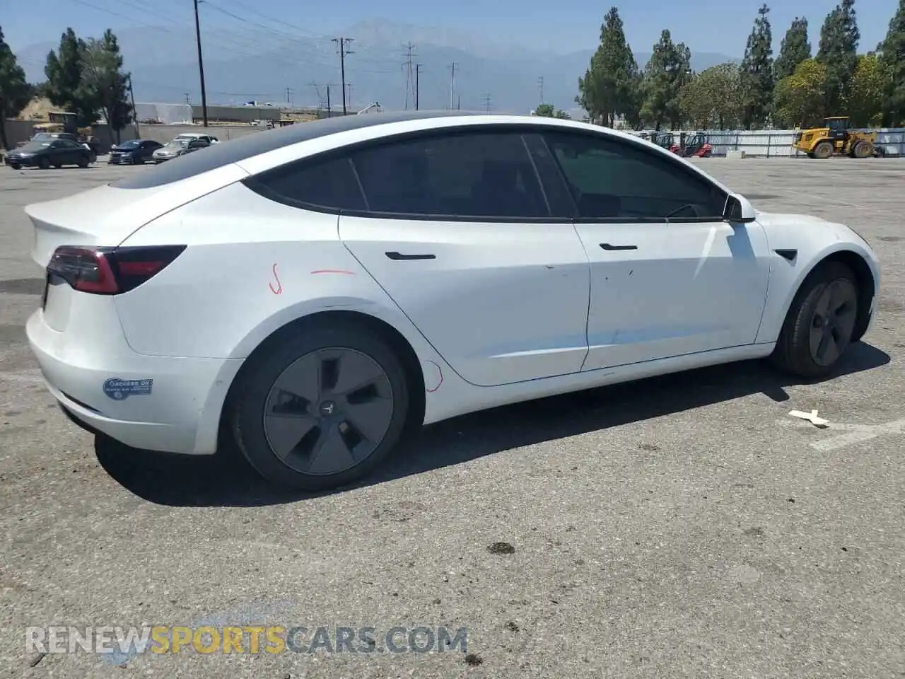 3 Фотография поврежденного автомобиля 5YJ3E1EA0MF873311 TESLA MODEL 3 2021