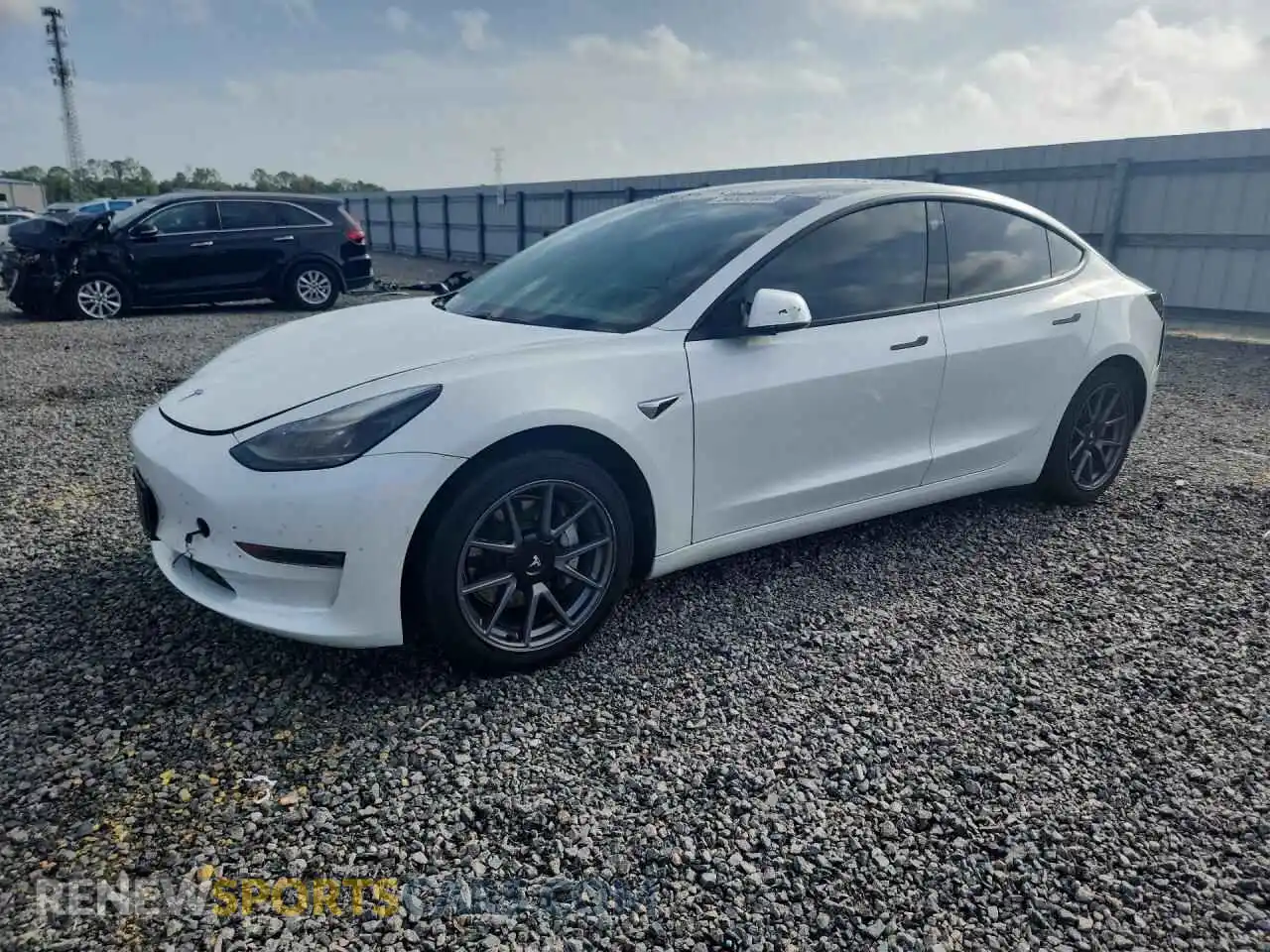 1 fotografías del automóvil dañado 5YJ3E1EA0MF907831 TESLA MODEL 3 2021