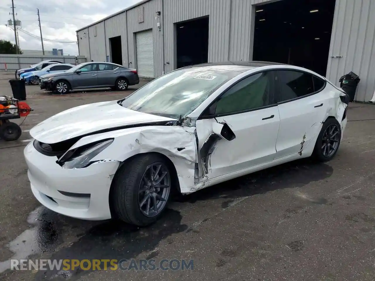 1 fotografías del automóvil dañado 5YJ3E1EA0MF915346 TESLA MODEL 3 2021
