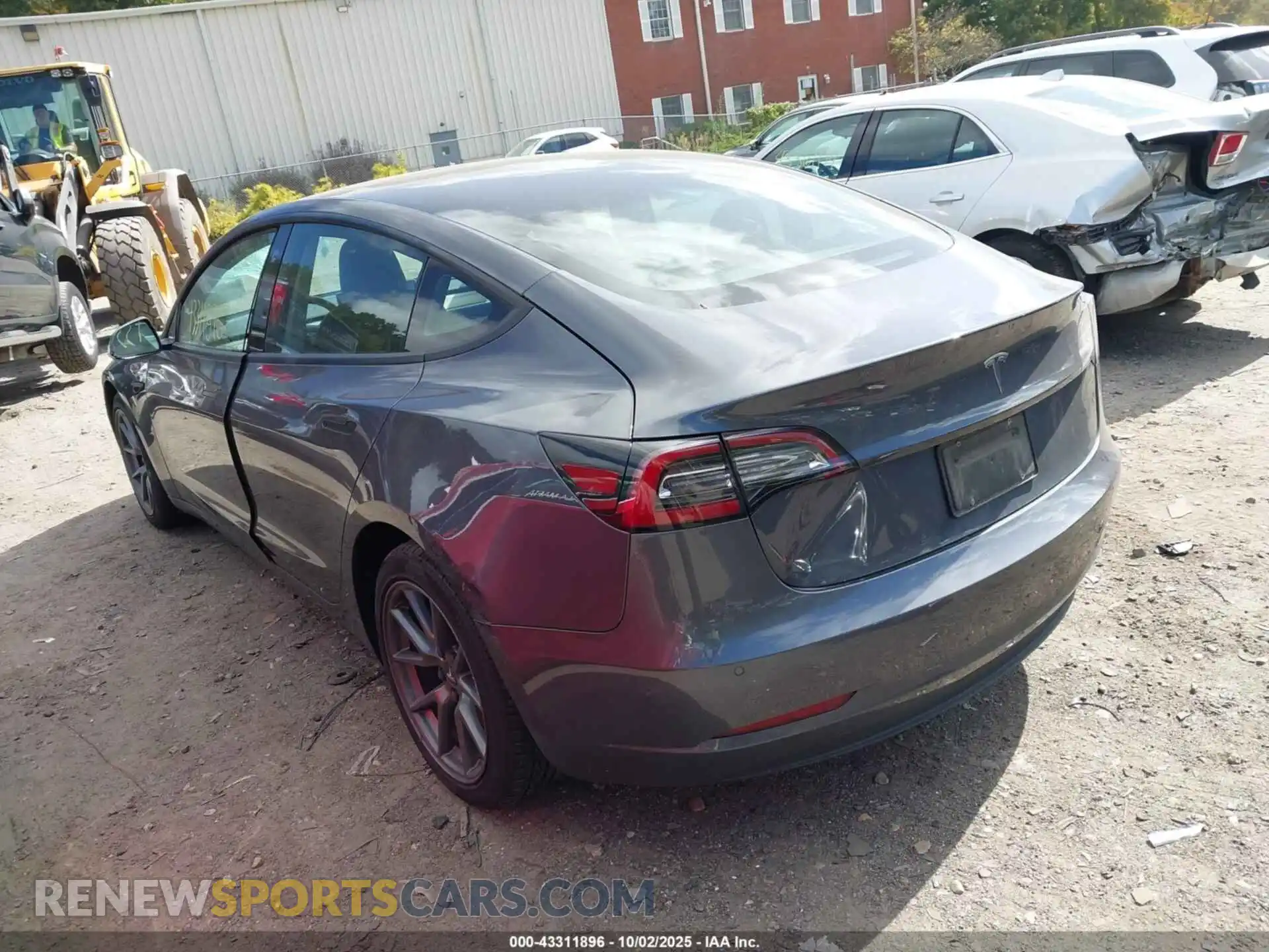 3 Photograph of a damaged car 5YJ3E1EA0MF922443 TESLA MODEL 3 2021