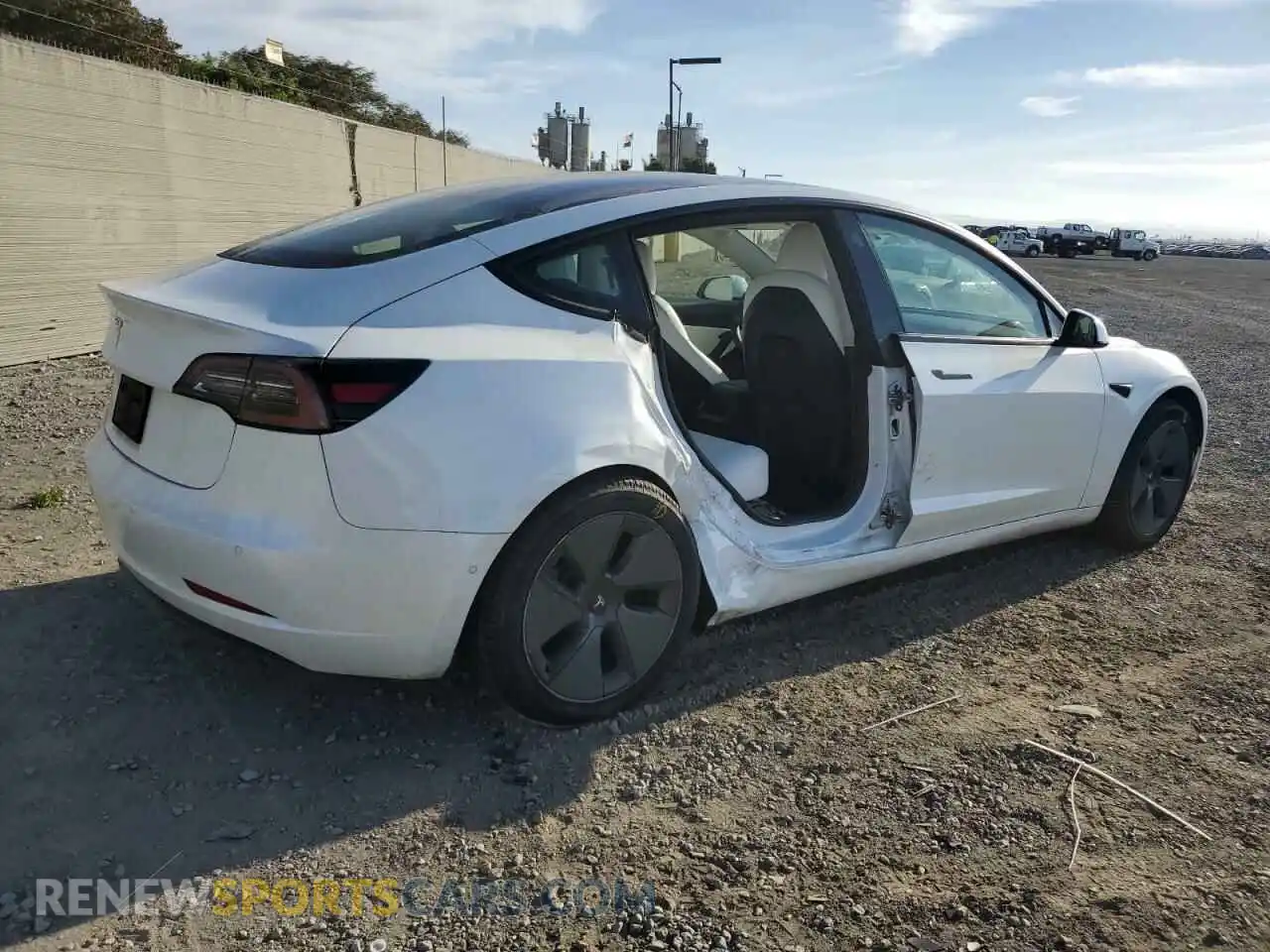 3 Фотография поврежденного автомобиля 5YJ3E1EA0MF928632 TESLA MODEL 3 2021