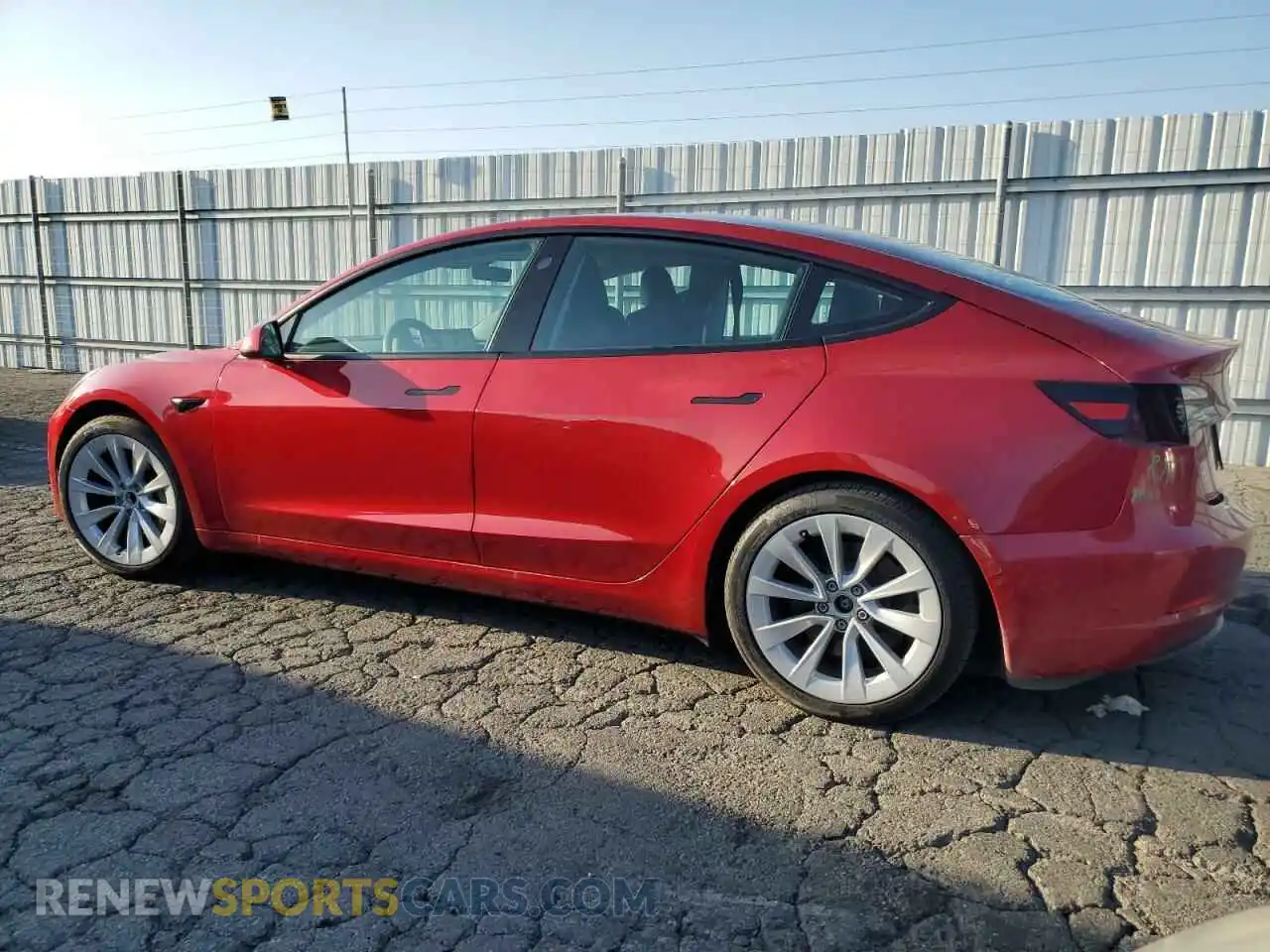 2 Photograph of a damaged car 5YJ3E1EA0MF939193 TESLA MODEL 3 2021