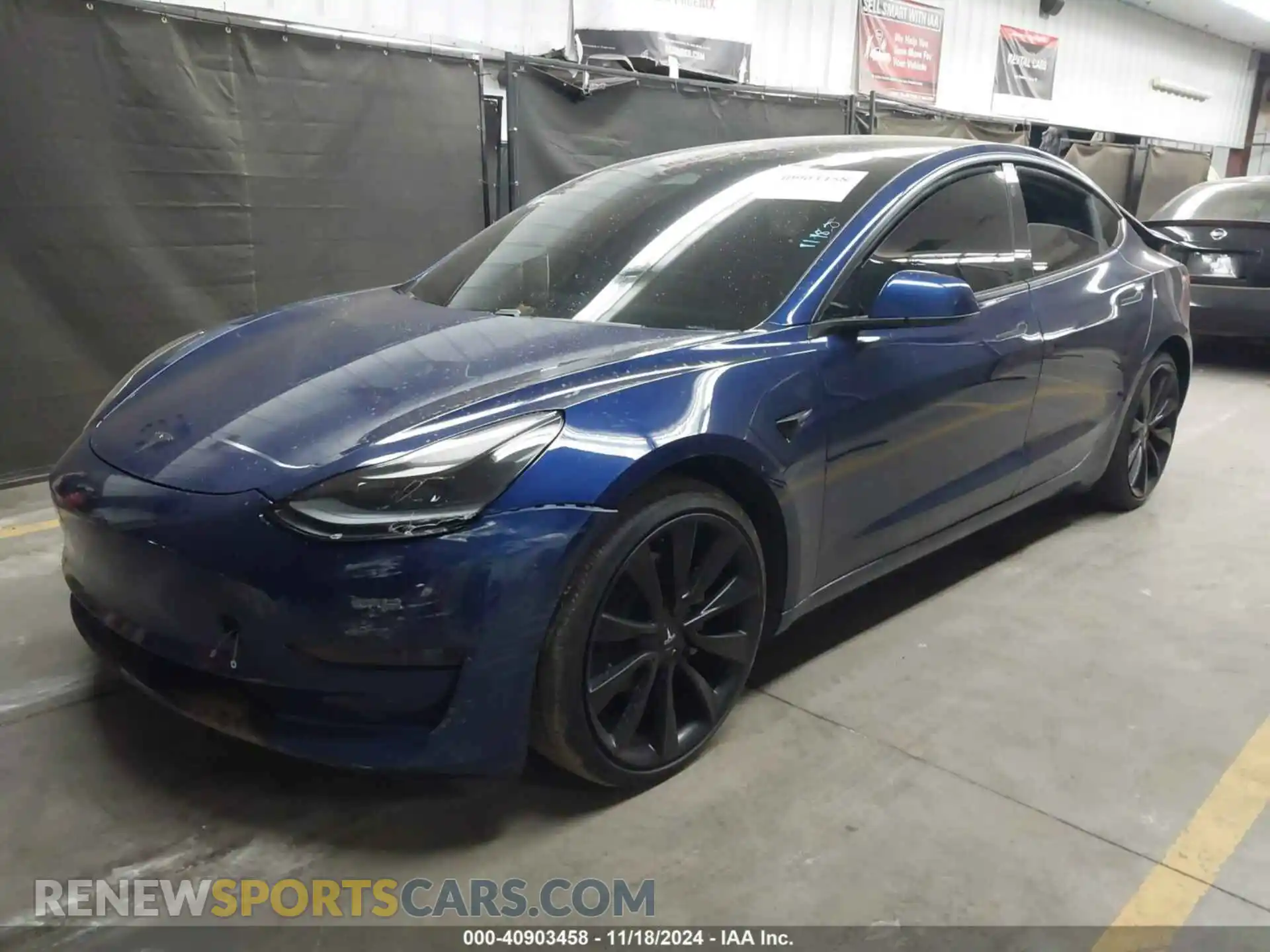 2 Photograph of a damaged car 5YJ3E1EA0MF940179 TESLA MODEL 3 2021