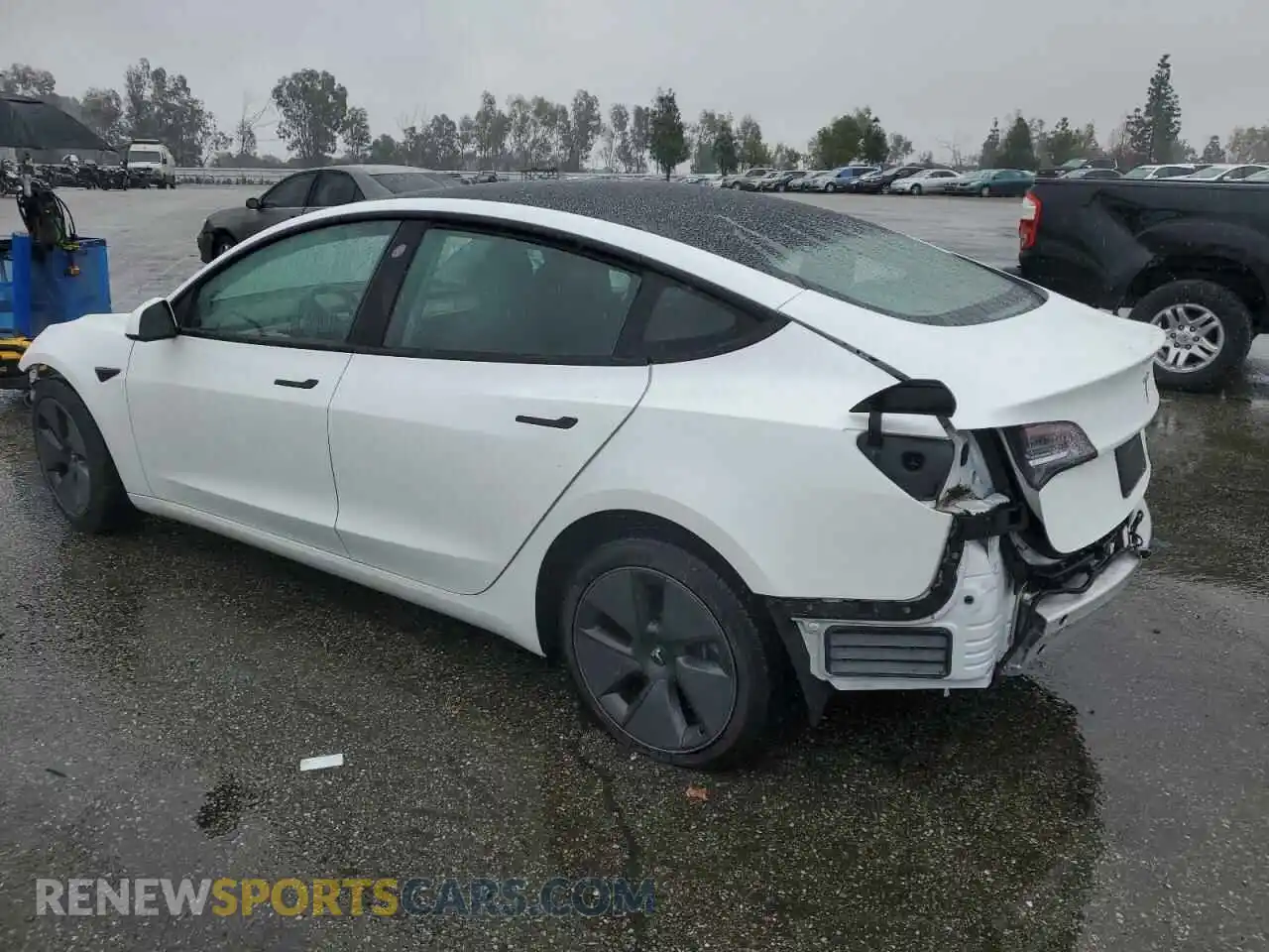 2 Photograph of a damaged car 5YJ3E1EA0MF940392 TESLA MODEL 3 2021