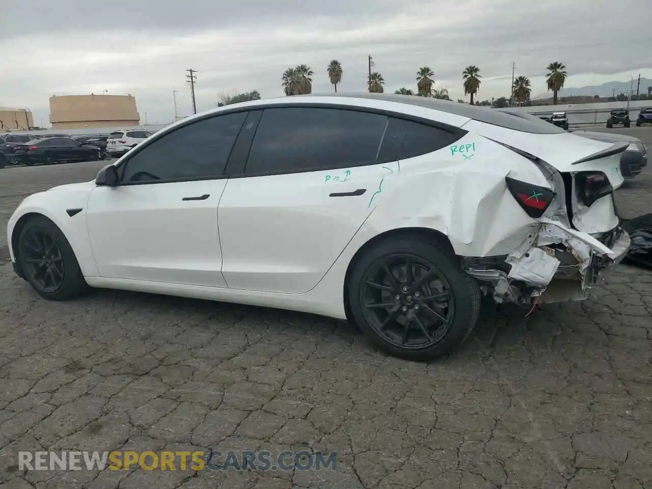 2 Фотография поврежденного автомобиля 5YJ3E1EA0MF941462 TESLA MODEL 3 2021
