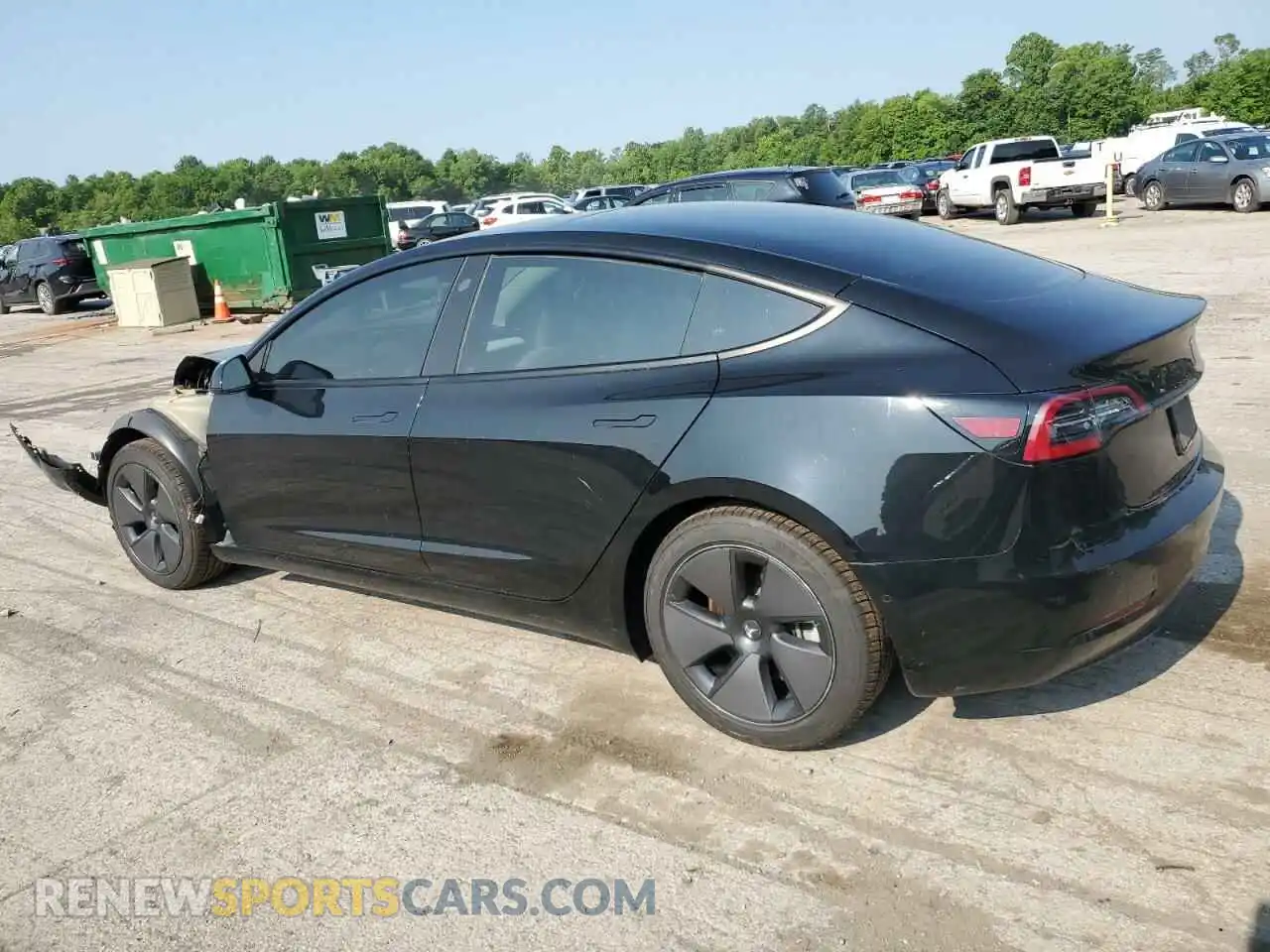 2 Photograph of a damaged car 5YJ3E1EA0MF964045 TESLA MODEL 3 2021