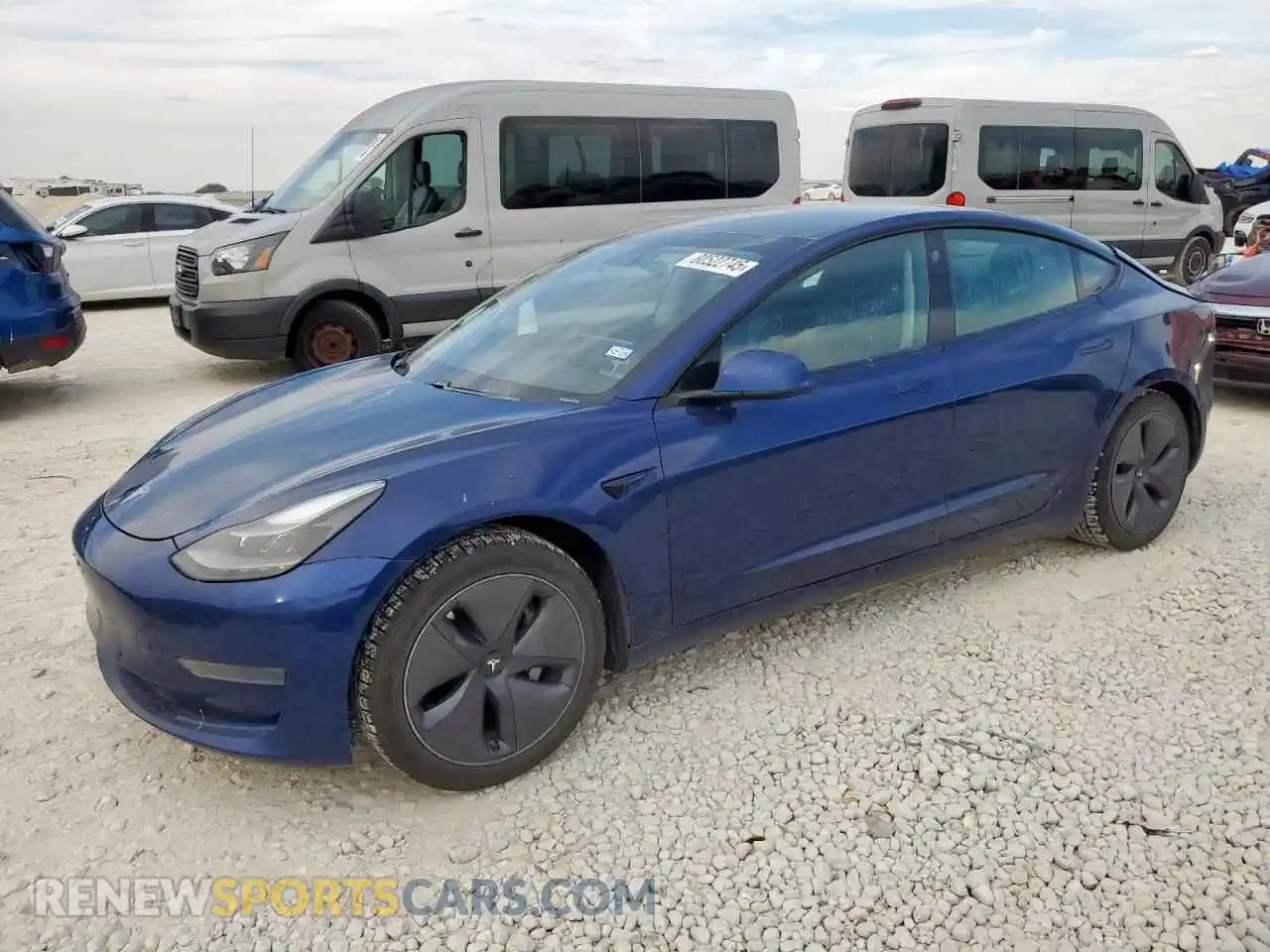 1 Photograph of a damaged car 5YJ3E1EA0MF976437 TESLA MODEL 3 2021