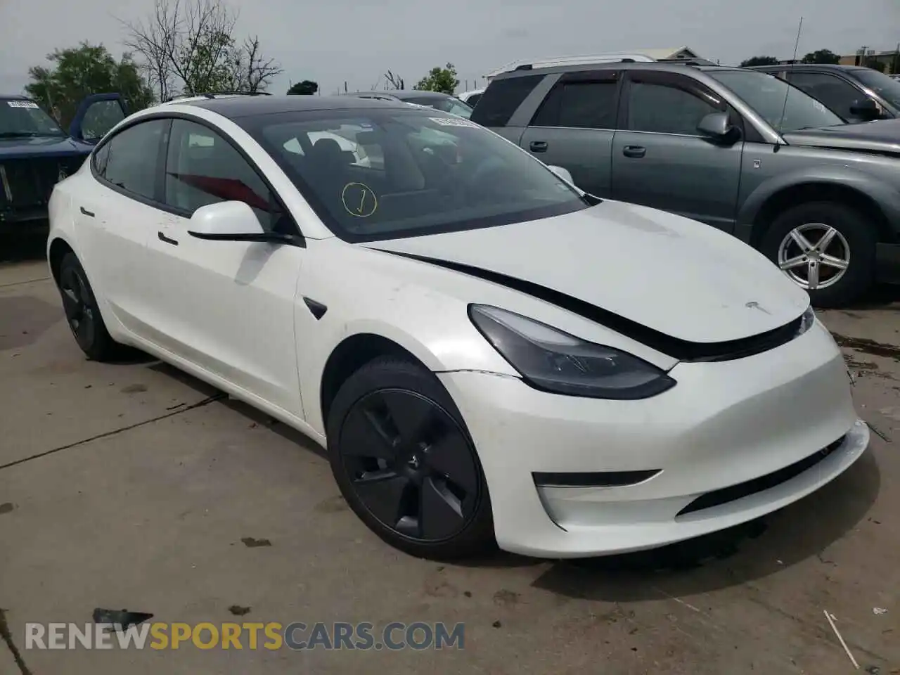 1 fotografías del automóvil dañado 5YJ3E1EA0MF976874 TESLA MODEL 3 2021