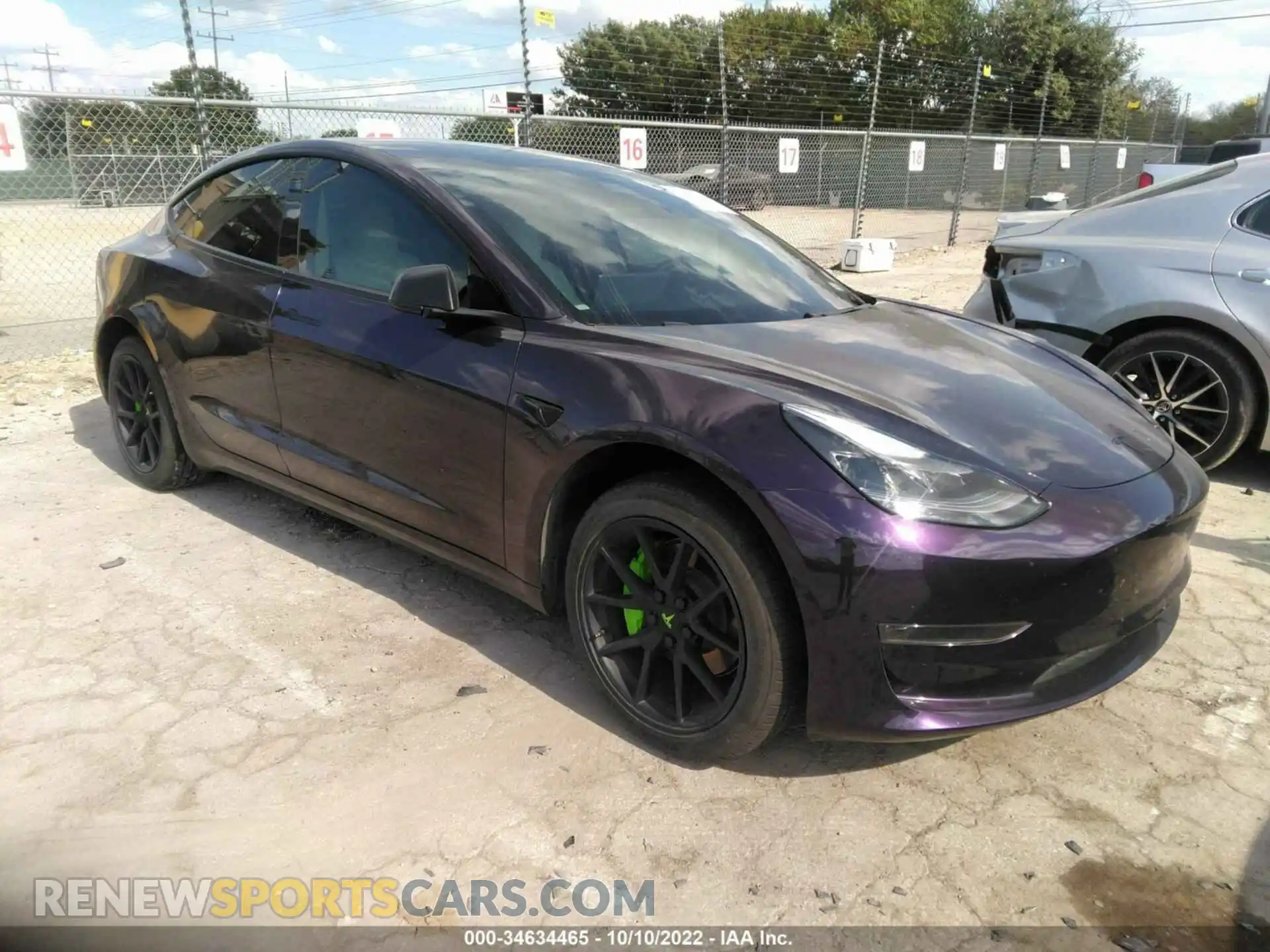 1 Photograph of a damaged car 5YJ3E1EA0MF982948 TESLA MODEL 3 2021