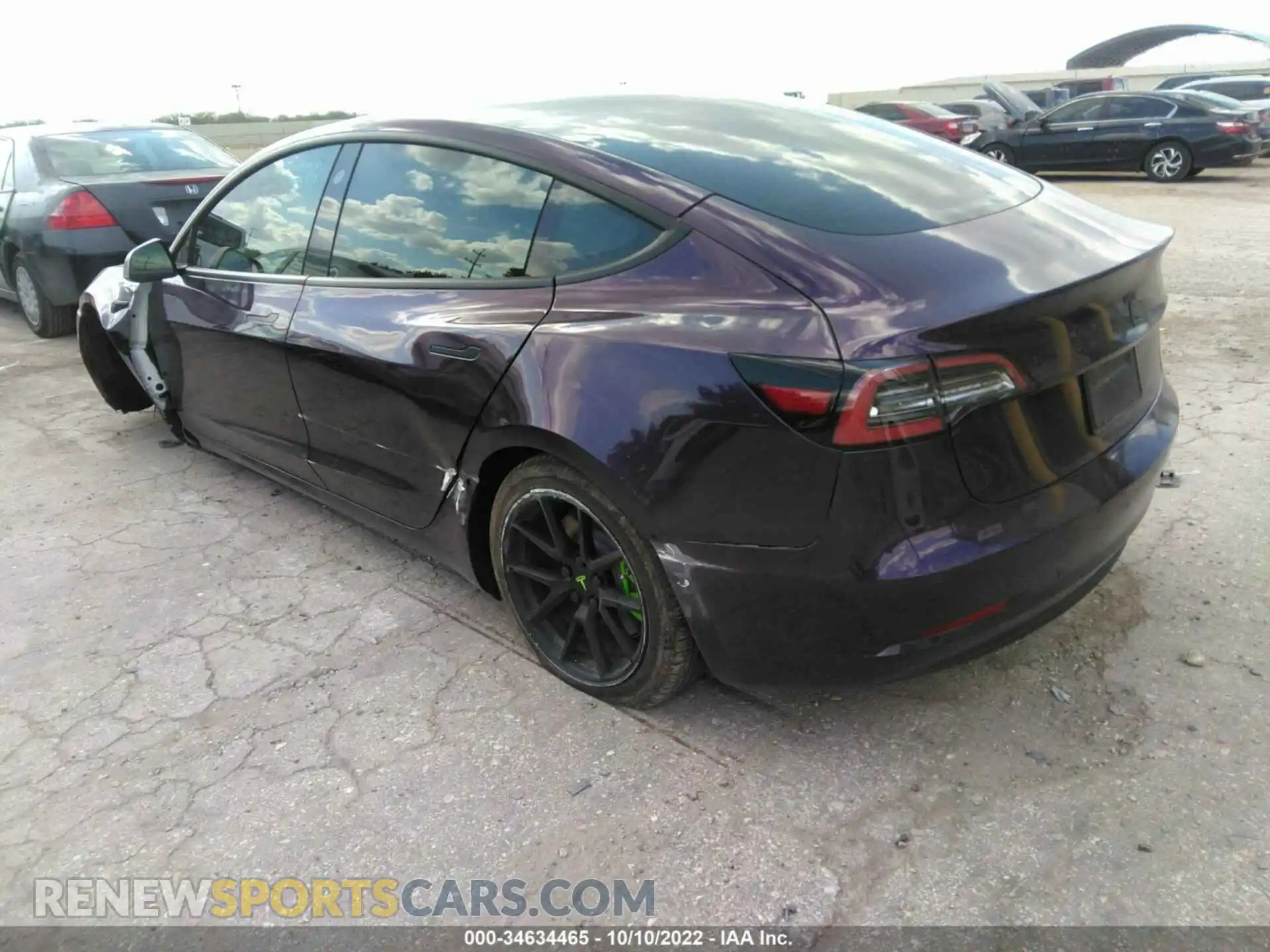 3 Photograph of a damaged car 5YJ3E1EA0MF982948 TESLA MODEL 3 2021