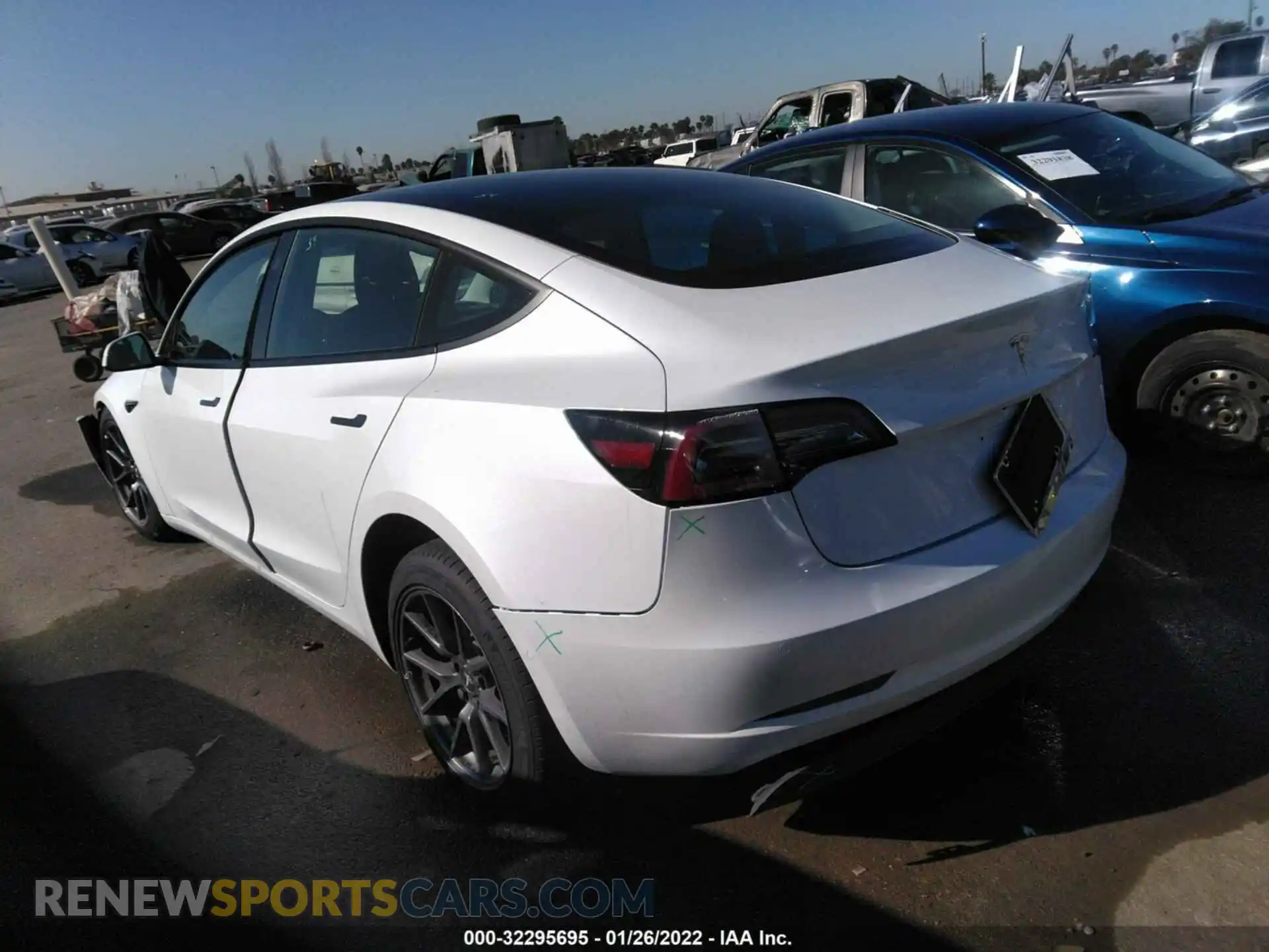 3 Photograph of a damaged car 5YJ3E1EA0MF986319 TESLA MODEL 3 2021