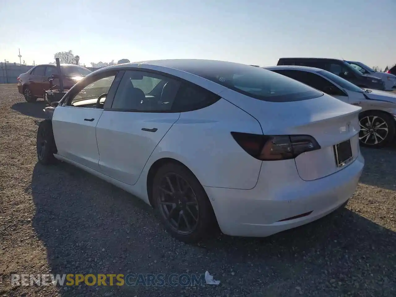 2 Photograph of a damaged car 5YJ3E1EA0MF986997 TESLA MODEL 3 2021