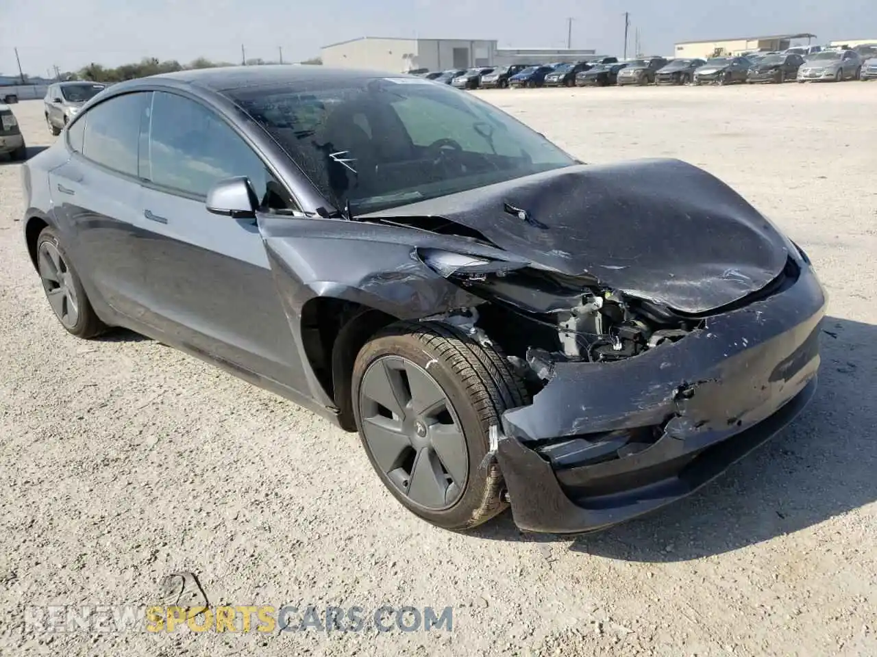 1 Photograph of a damaged car 5YJ3E1EA0MF994730 TESLA MODEL 3 2021