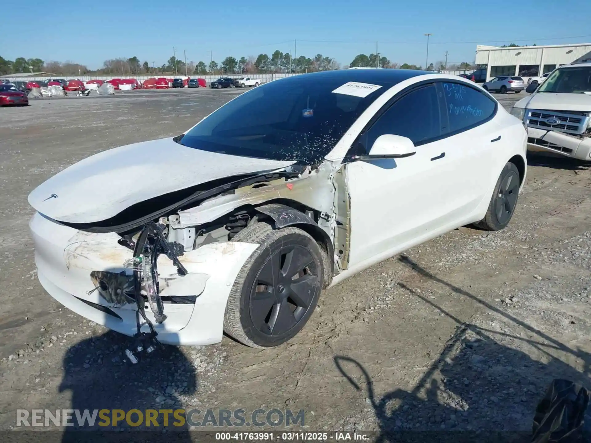 2 Photograph of a damaged car 5YJ3E1EA1MF016656 TESLA MODEL 3 2021