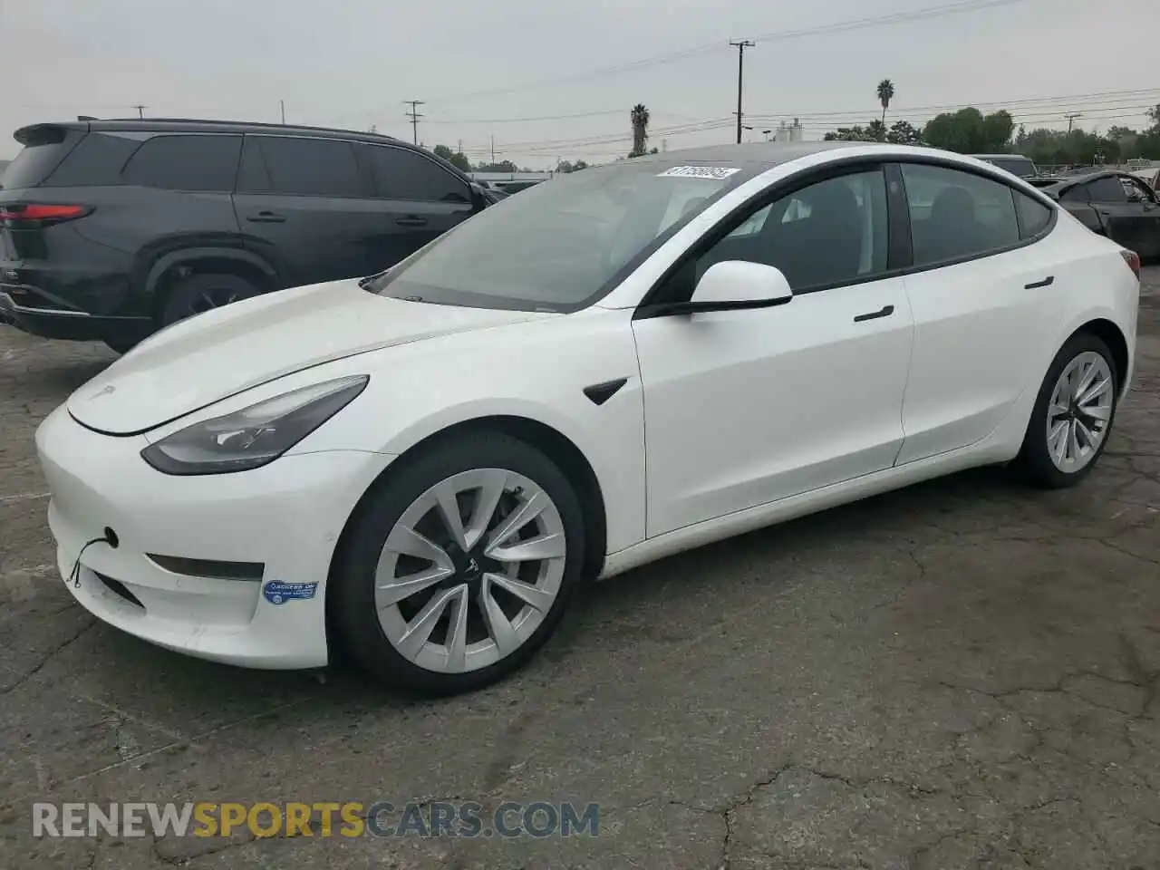 1 Photograph of a damaged car 5YJ3E1EA1MF028709 TESLA MODEL 3 2021