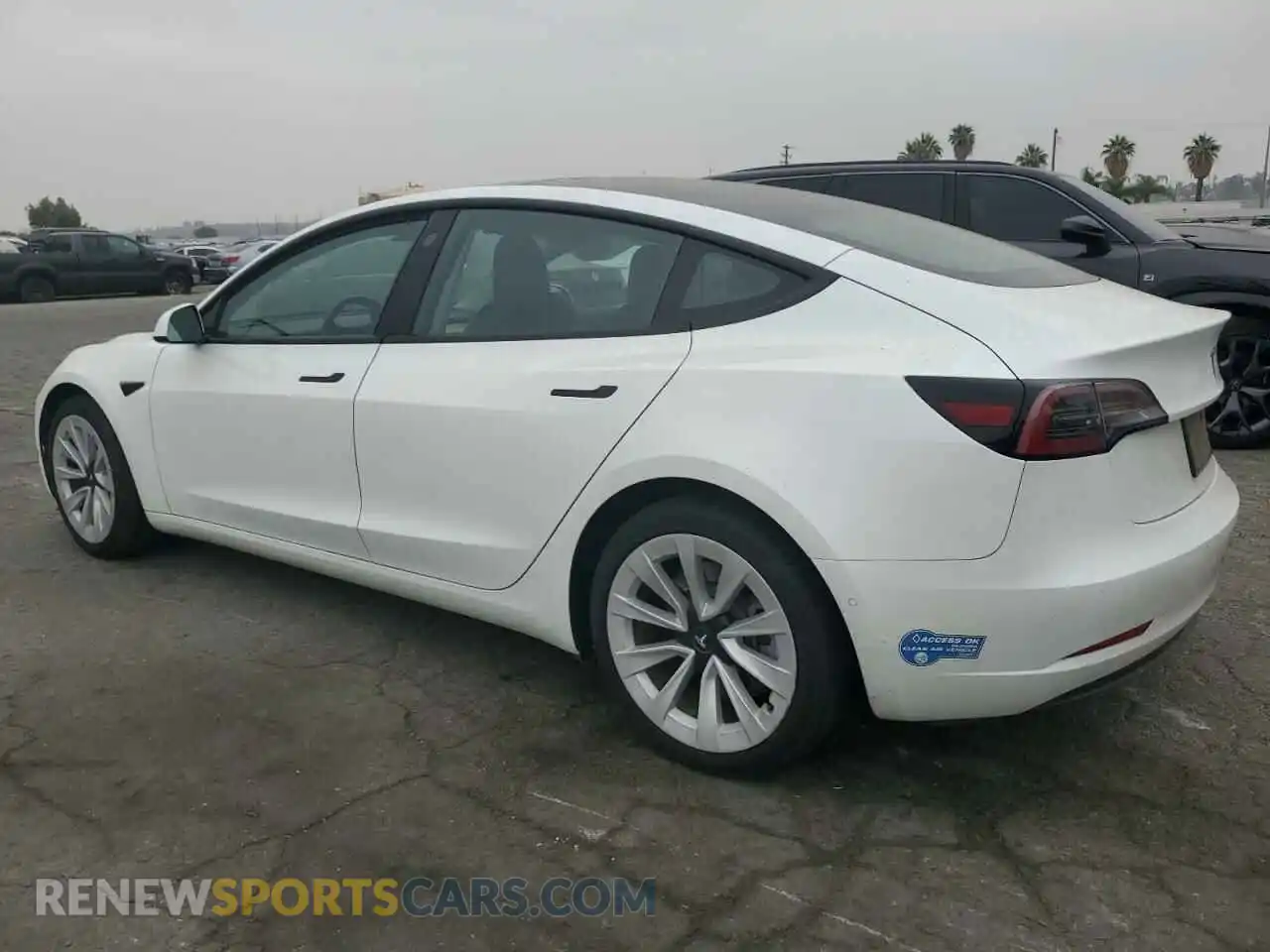 2 Photograph of a damaged car 5YJ3E1EA1MF028709 TESLA MODEL 3 2021