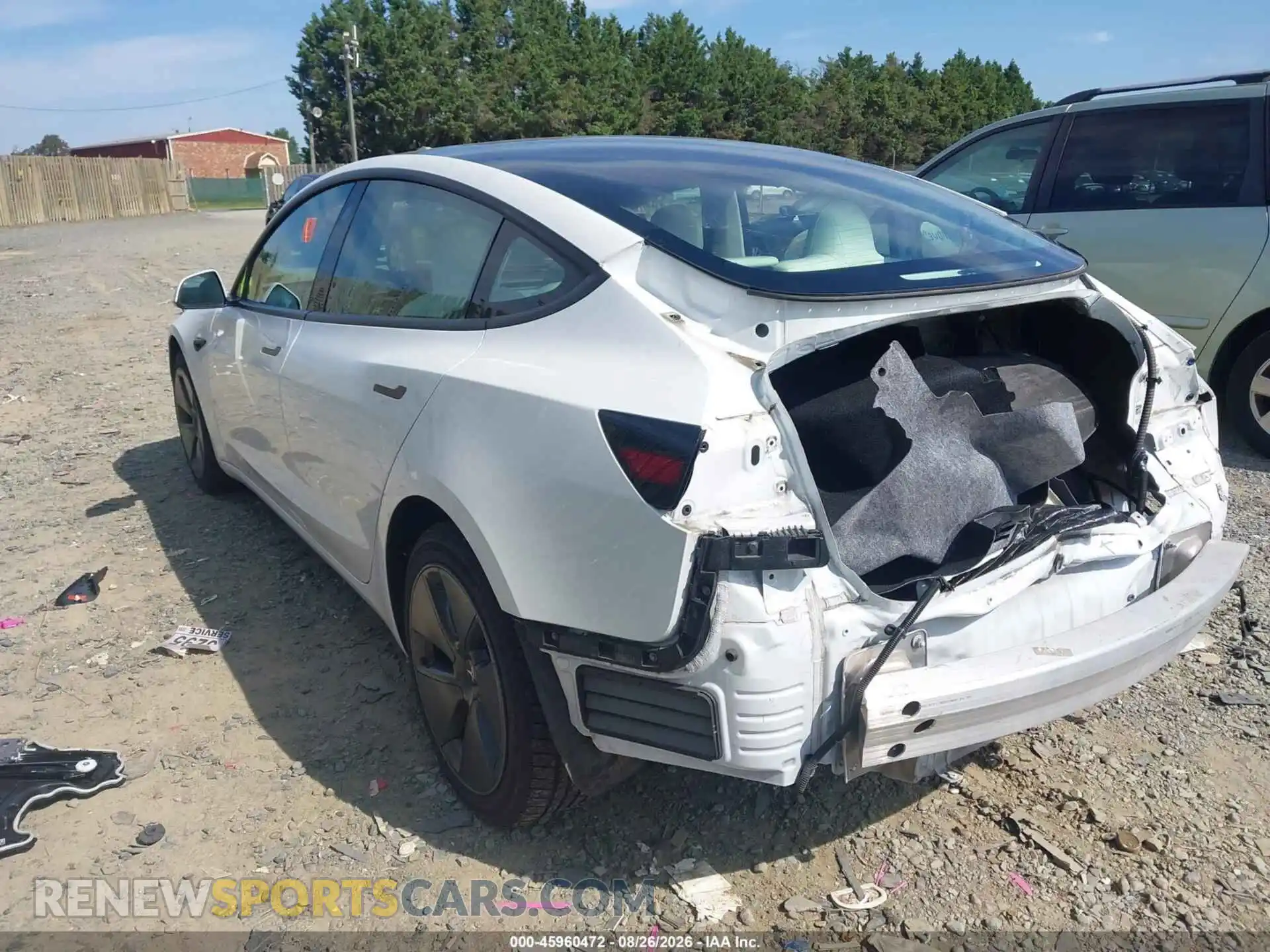 3 Photograph of a damaged car 5YJ3E1EA1MF030072 TESLA MODEL 3 2021
