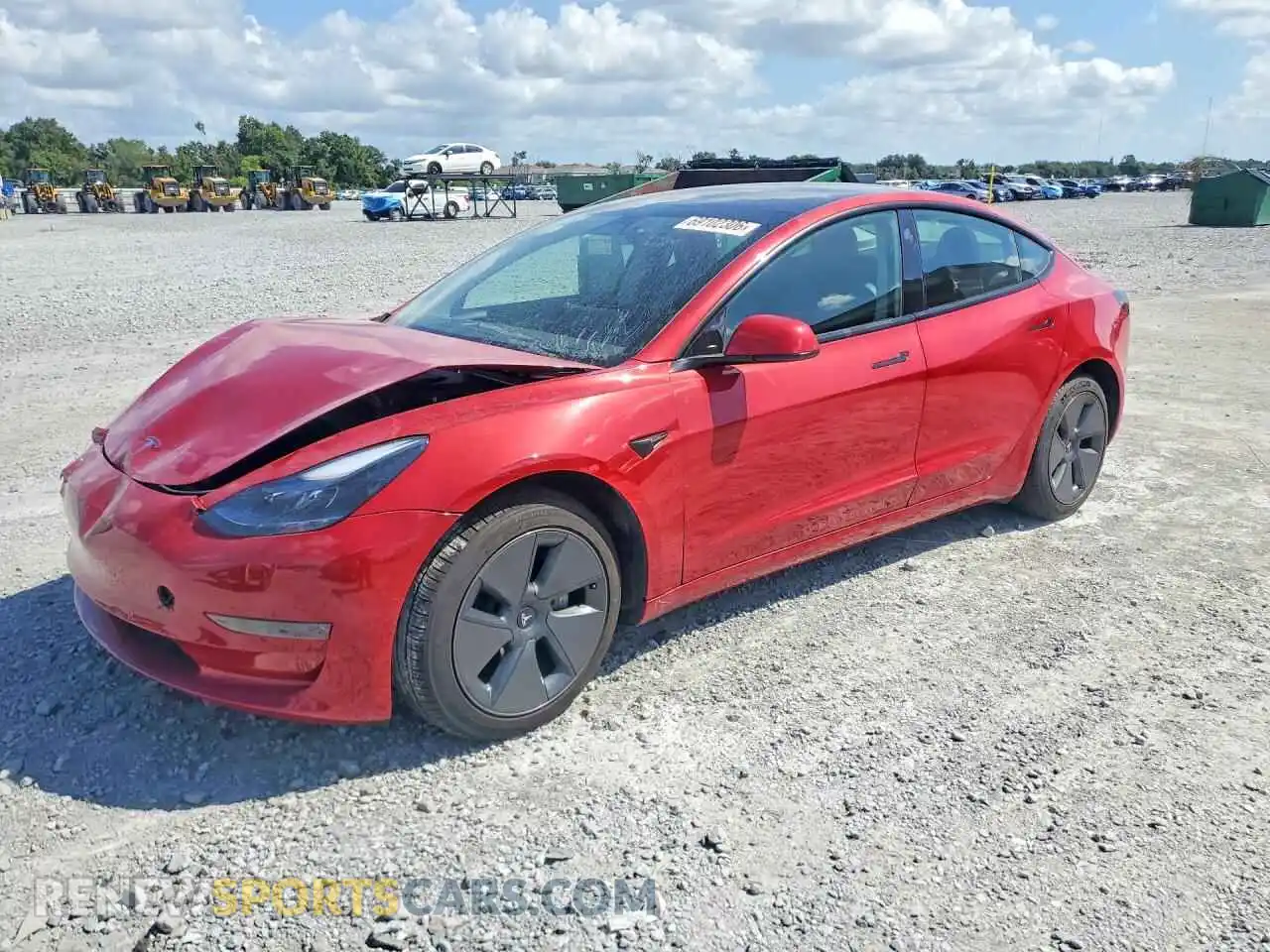 1 Фотография поврежденного автомобиля 5YJ3E1EA1MF042674 TESLA MODEL 3 2021