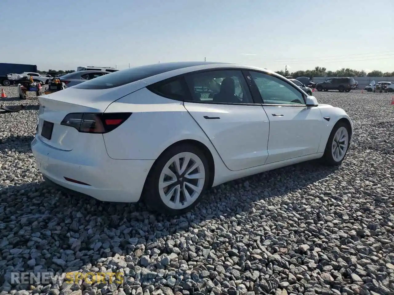 3 Photograph of a damaged car 5YJ3E1EA1MF047177 TESLA MODEL 3 2021