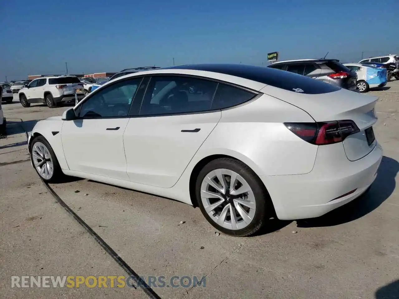 2 Photograph of a damaged car 5YJ3E1EA1MF064528 TESLA MODEL 3 2021