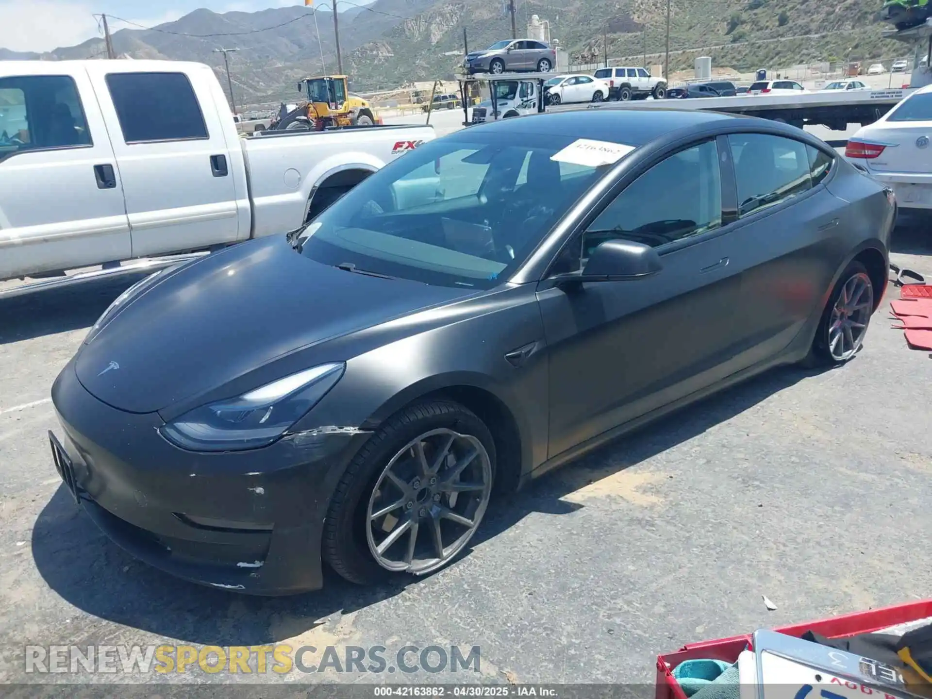 2 Photograph of a damaged car 5YJ3E1EA1MF067610 TESLA MODEL 3 2021