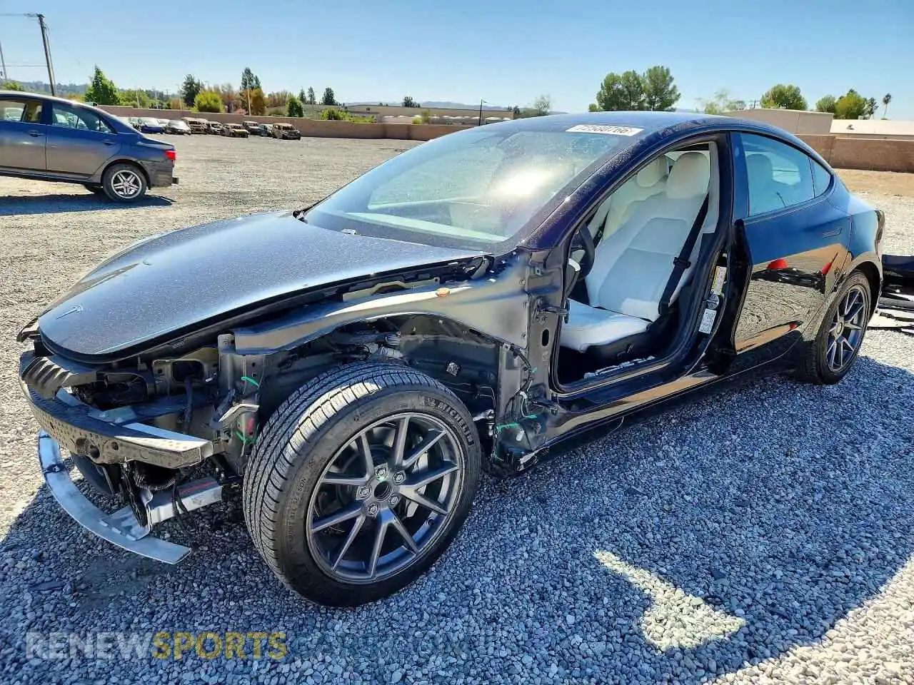 1 Photograph of a damaged car 5YJ3E1EA1MF068482 TESLA MODEL 3 2021