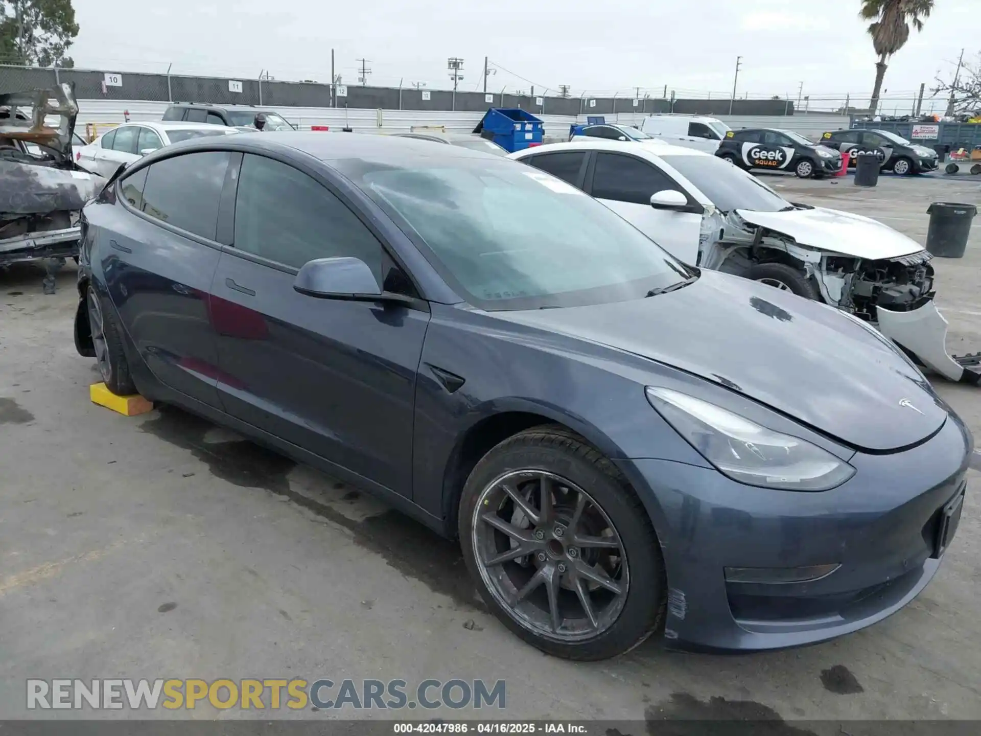 1 fotografías del automóvil dañado 5YJ3E1EA1MF068787 TESLA MODEL 3 2021