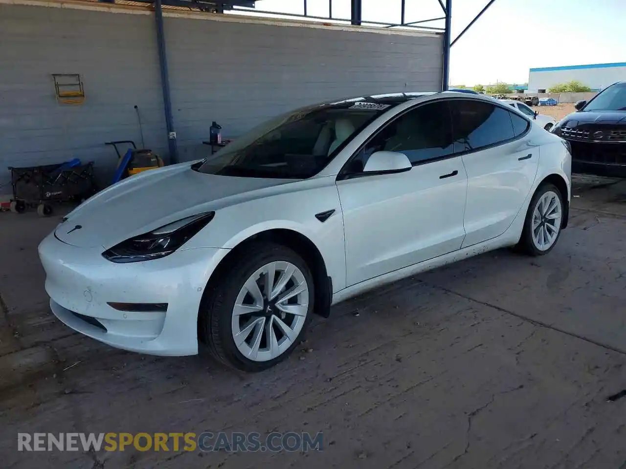 1 Photograph of a damaged car 5YJ3E1EA1MF073102 TESLA MODEL 3 2021